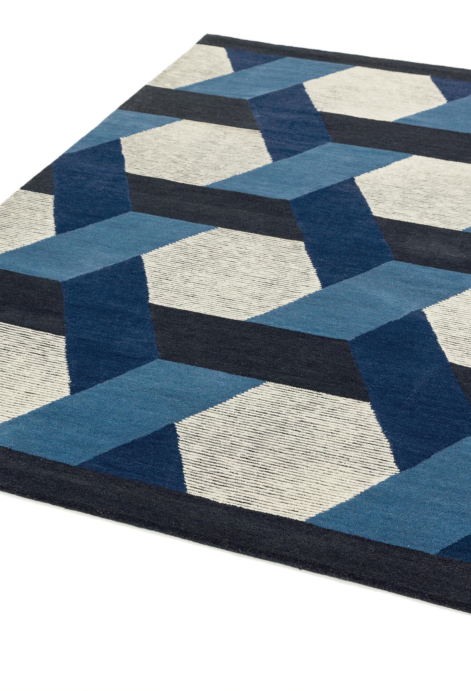 Laagpolig vloerkleed Easy Living Camden Rug Blue