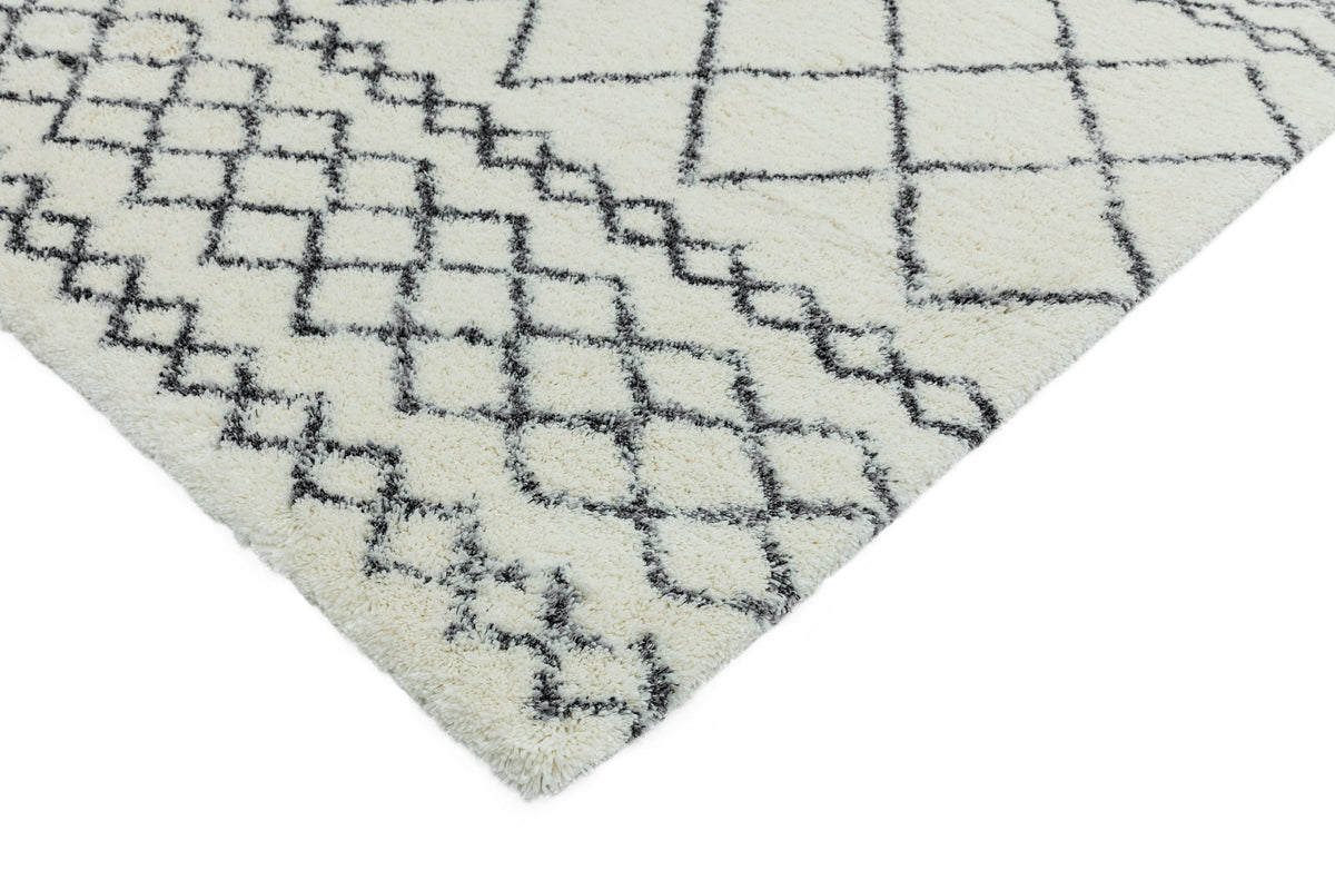 Hoogpolig vloerkleed Easy Living Alto Rug al02 Cream Grey