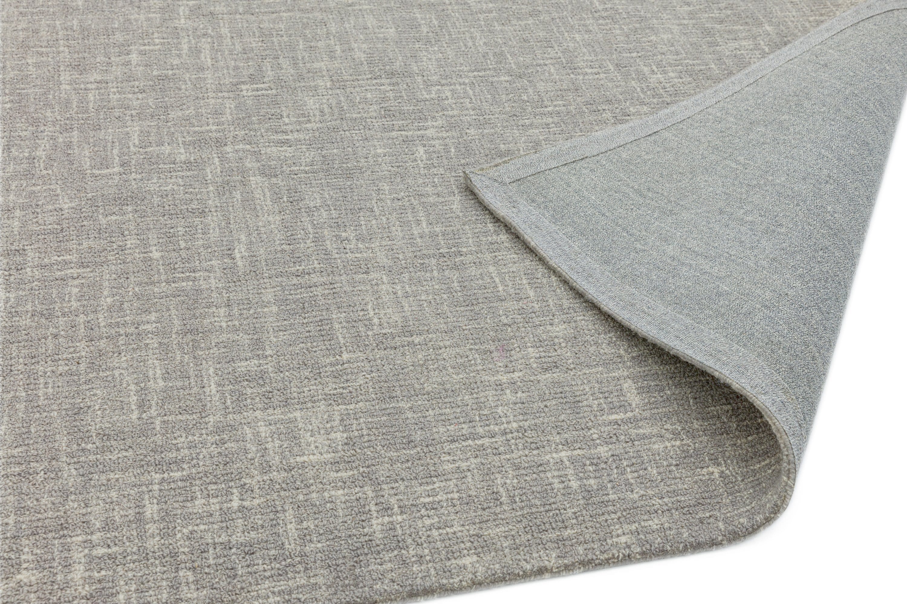 Laagpolig vloerkleed Easy Living Tweed Rug Stone