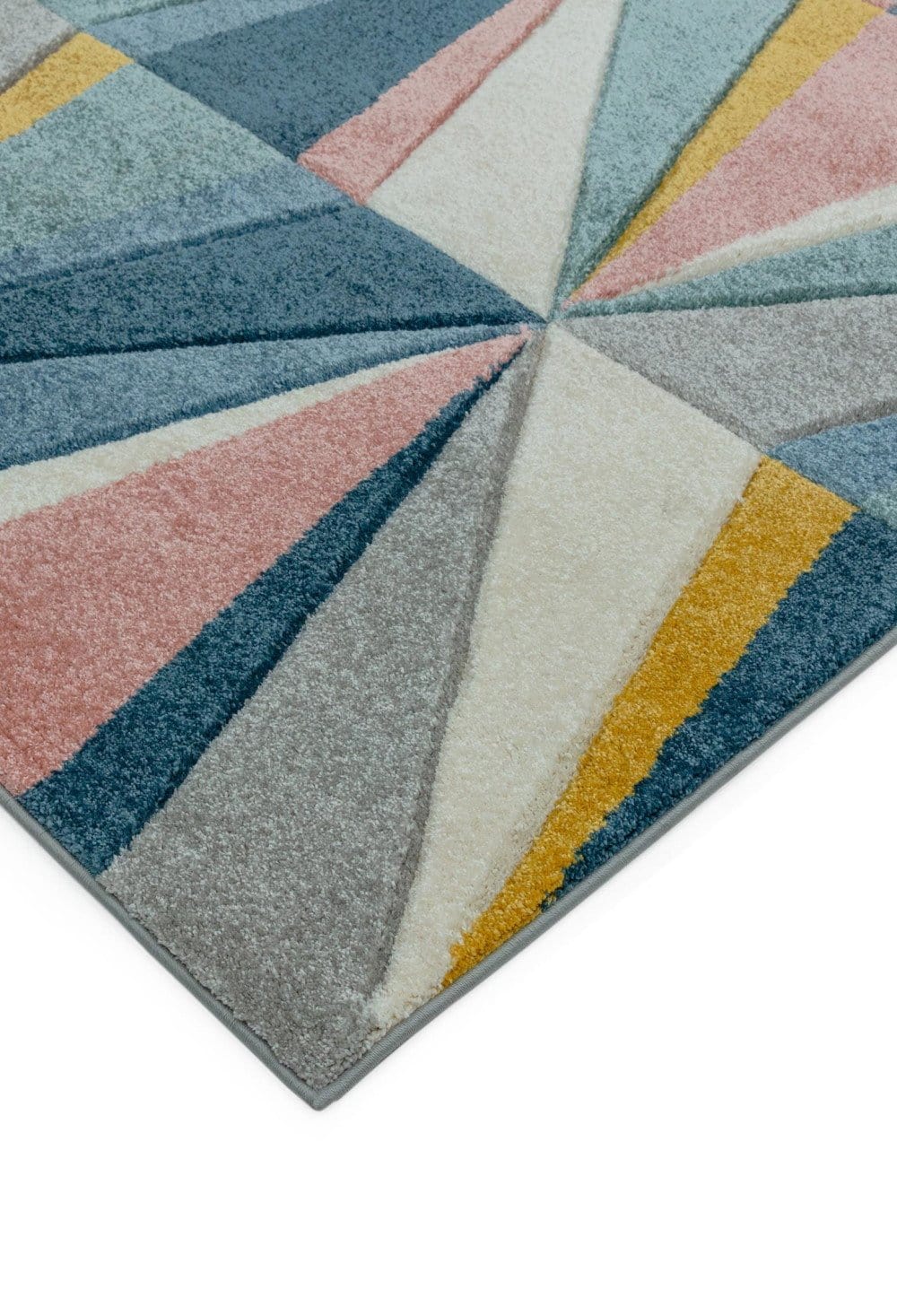 Laagpolig vloerkleed Easy Living Sketch Diamond Multi