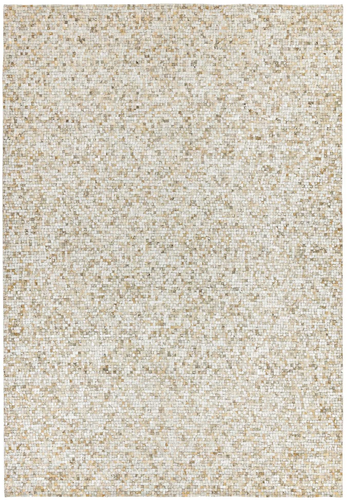 Laagpolig vloerkleed Easy Living Elona Mosaic Cowhide Silver