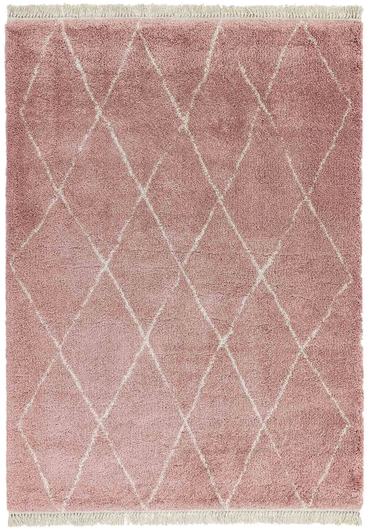 Berber vloerkleed Easy Living Rocco Pink Diamond