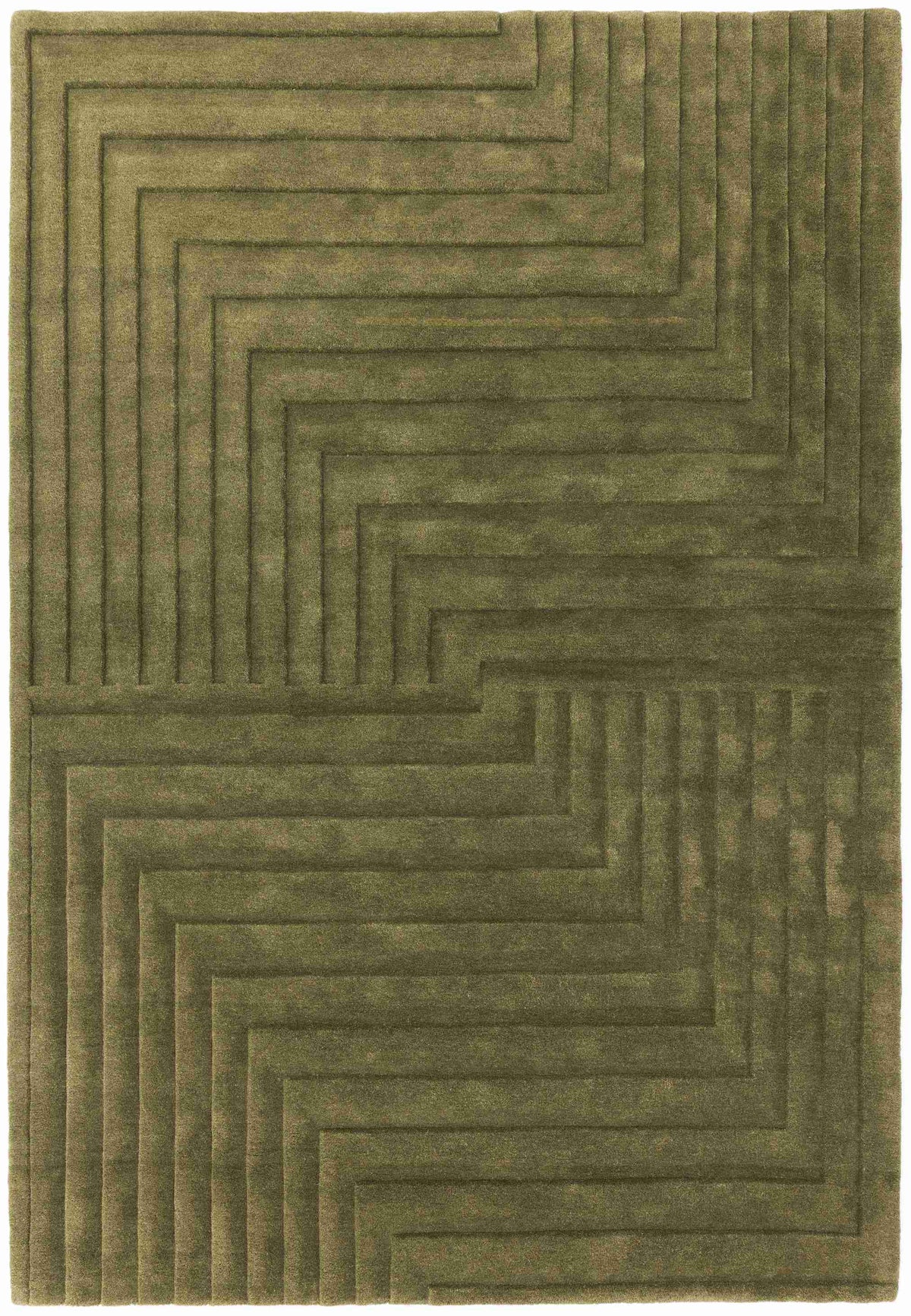 Laagpolig vloerkleed Easy Living Form Rug Green