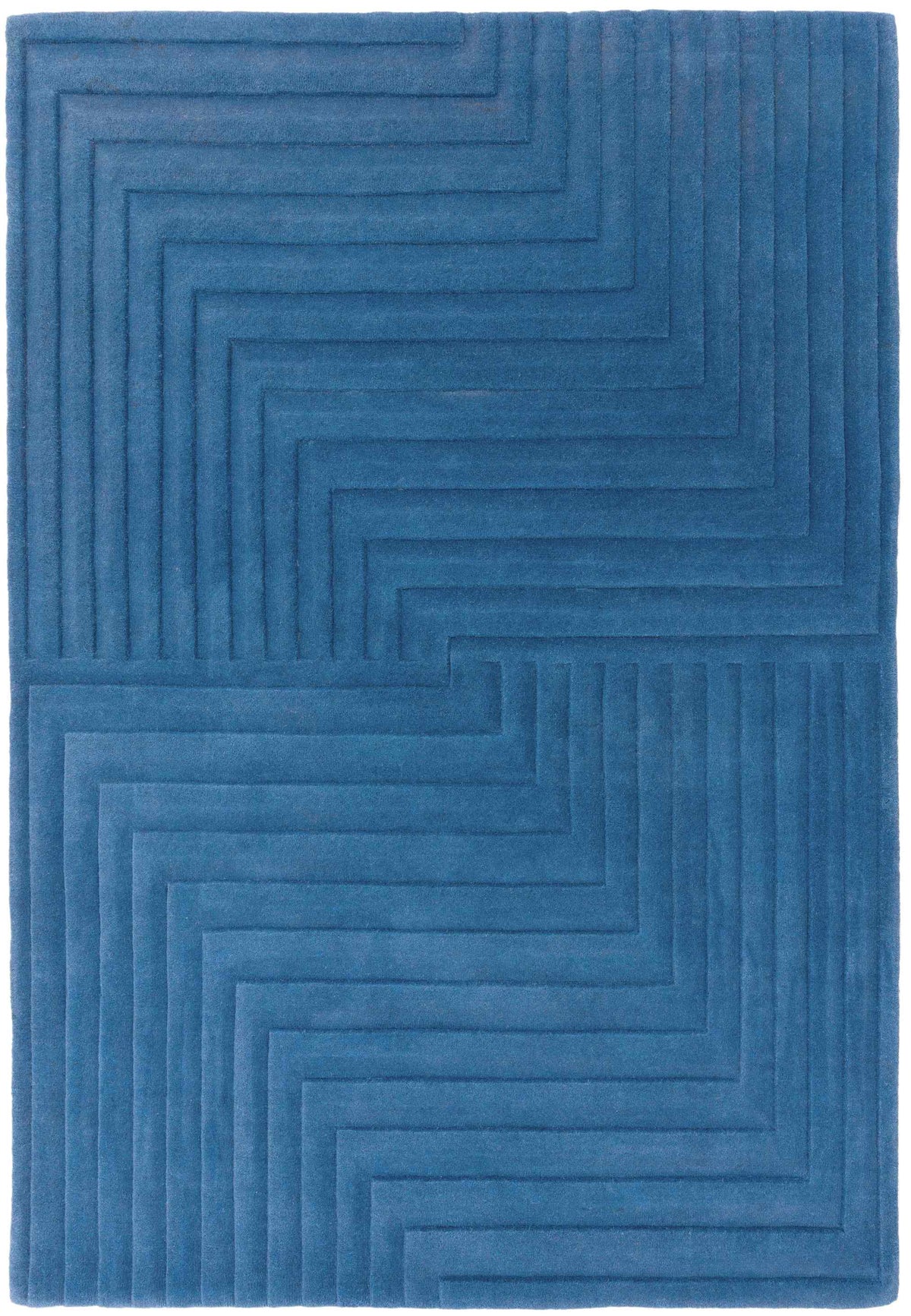 Laagpolig vloerkleed Easy Living Form Rug Blue
