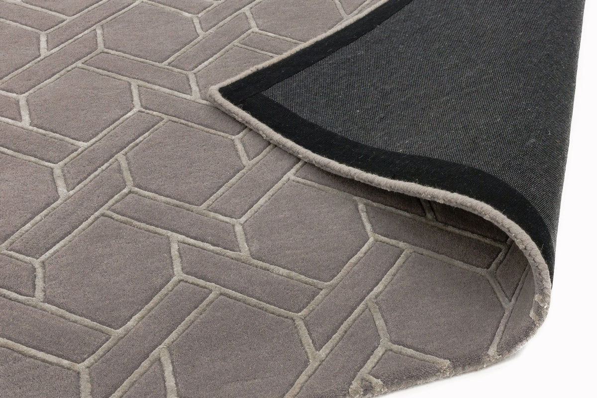 Laagpolig vloerkleed Easy Living Nexus Rug Fine Lines Grey Silver