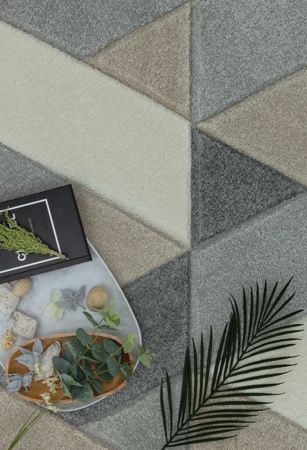 Laagpolig vloerkleed Easy Living Sketch Rhombus Grey