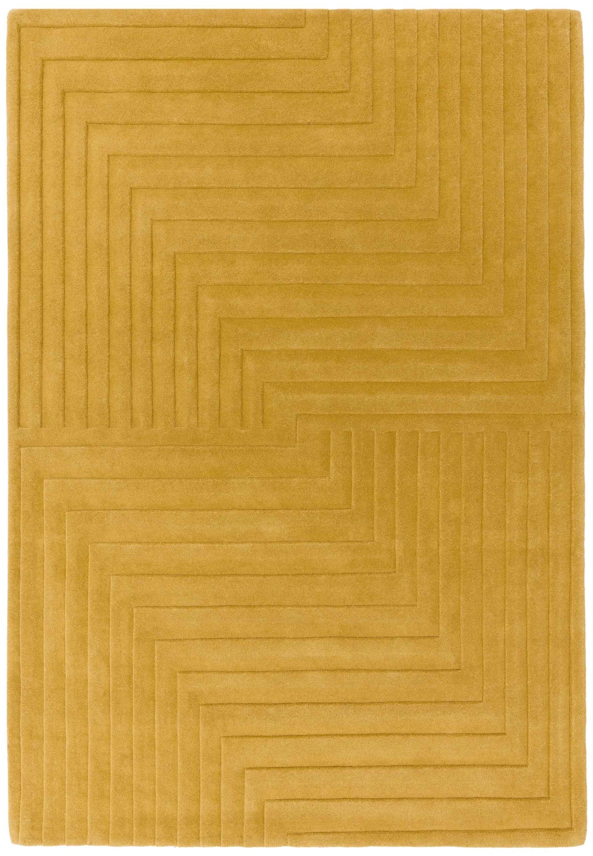 Laagpolig vloerkleed Easy Living Form Rug Ochre