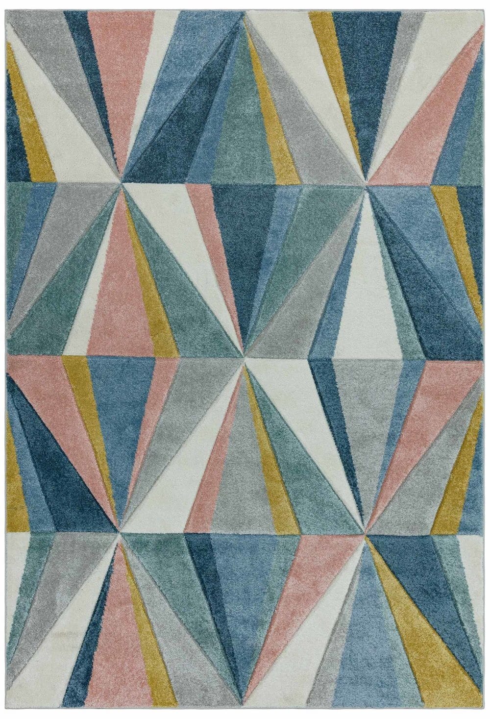 Laagpolig vloerkleed Easy Living Sketch Diamond Multi