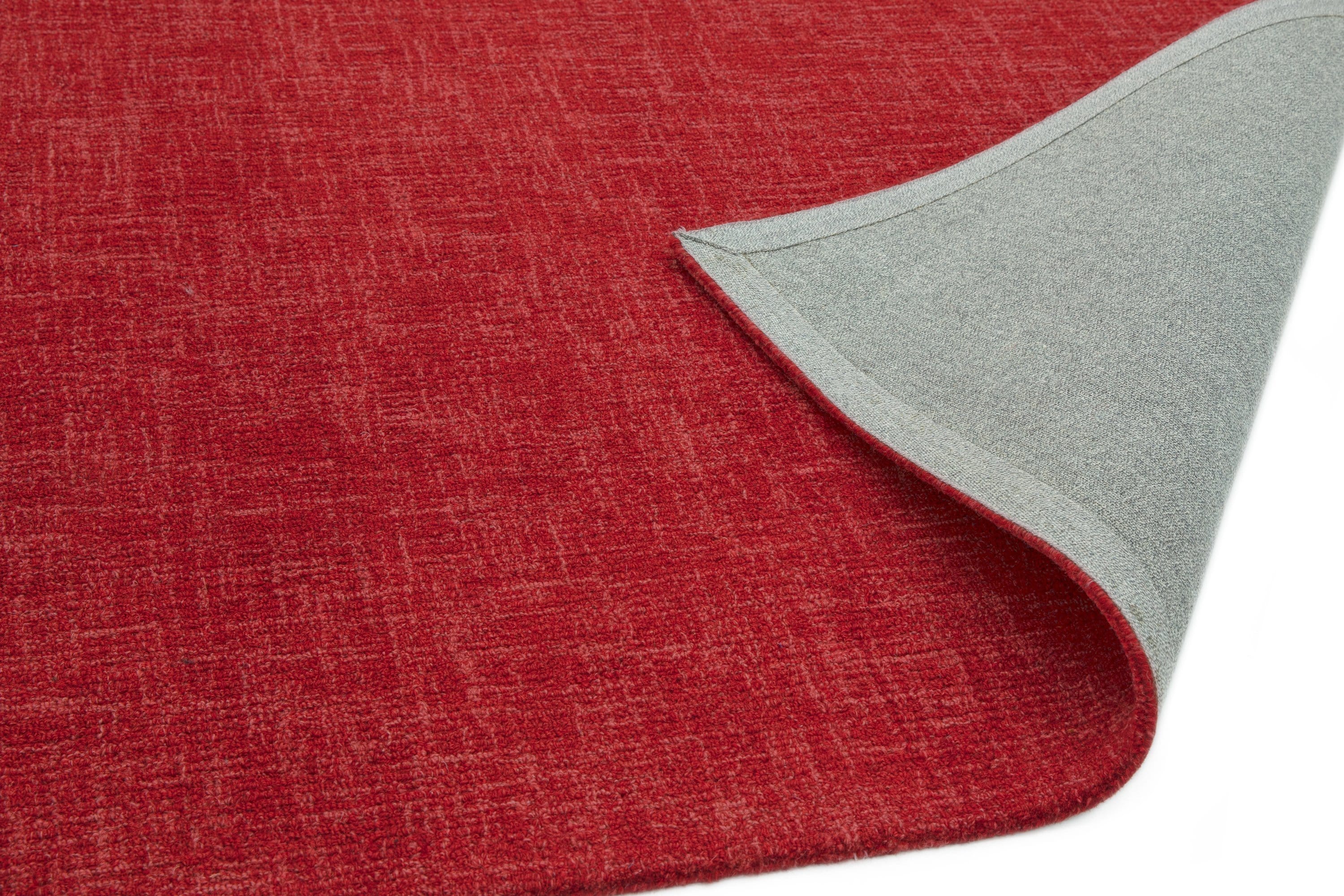 Laagpolig vloerkleed Easy Living Tweed Rug Berry