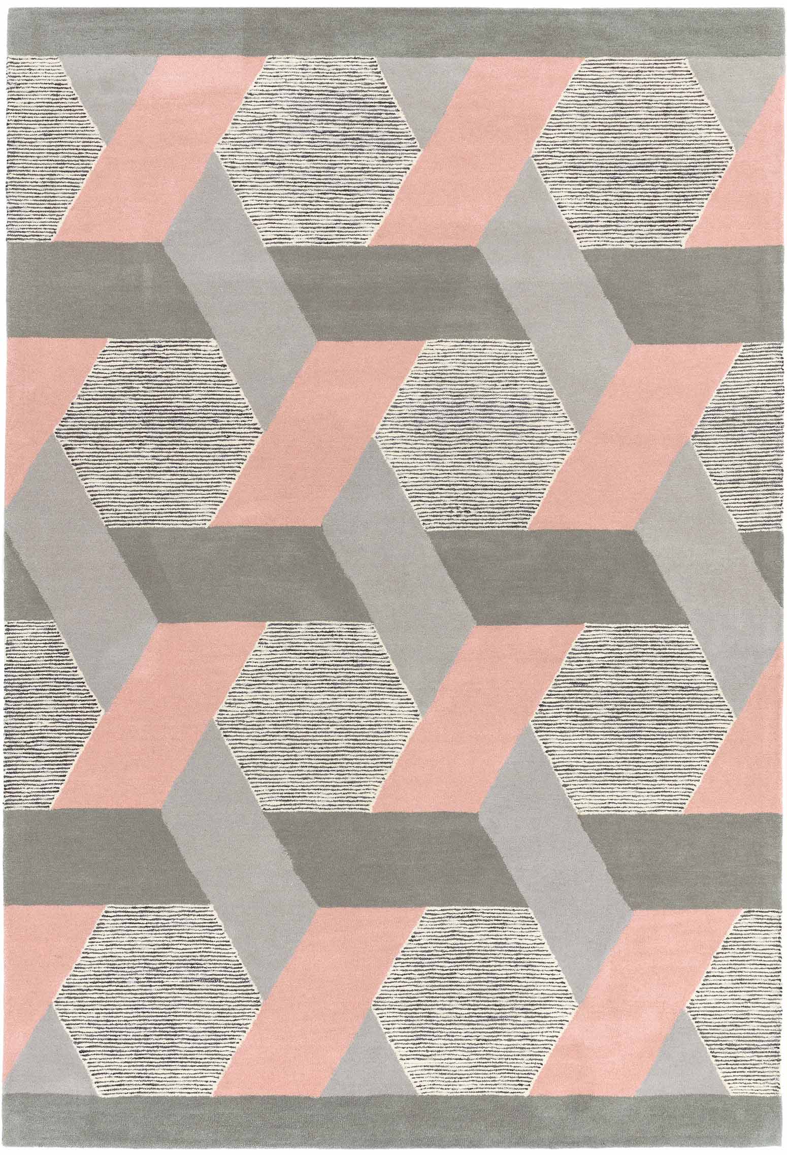 Laagpolig vloerkleed Easy Living Camden Rug Pink