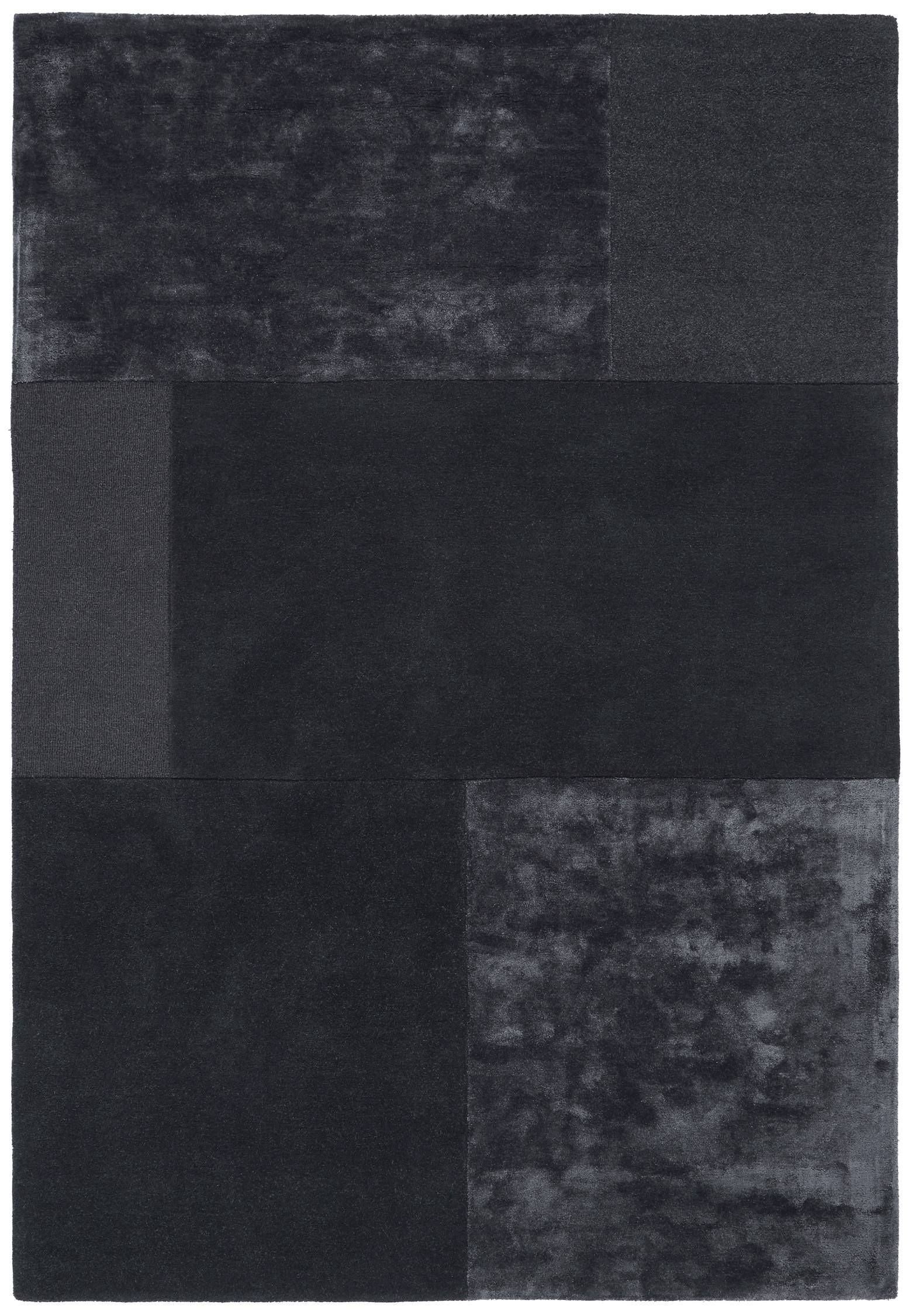 Laagpolig vloerkleed Easy Living Tate Tonal Textures Rug Charcoal