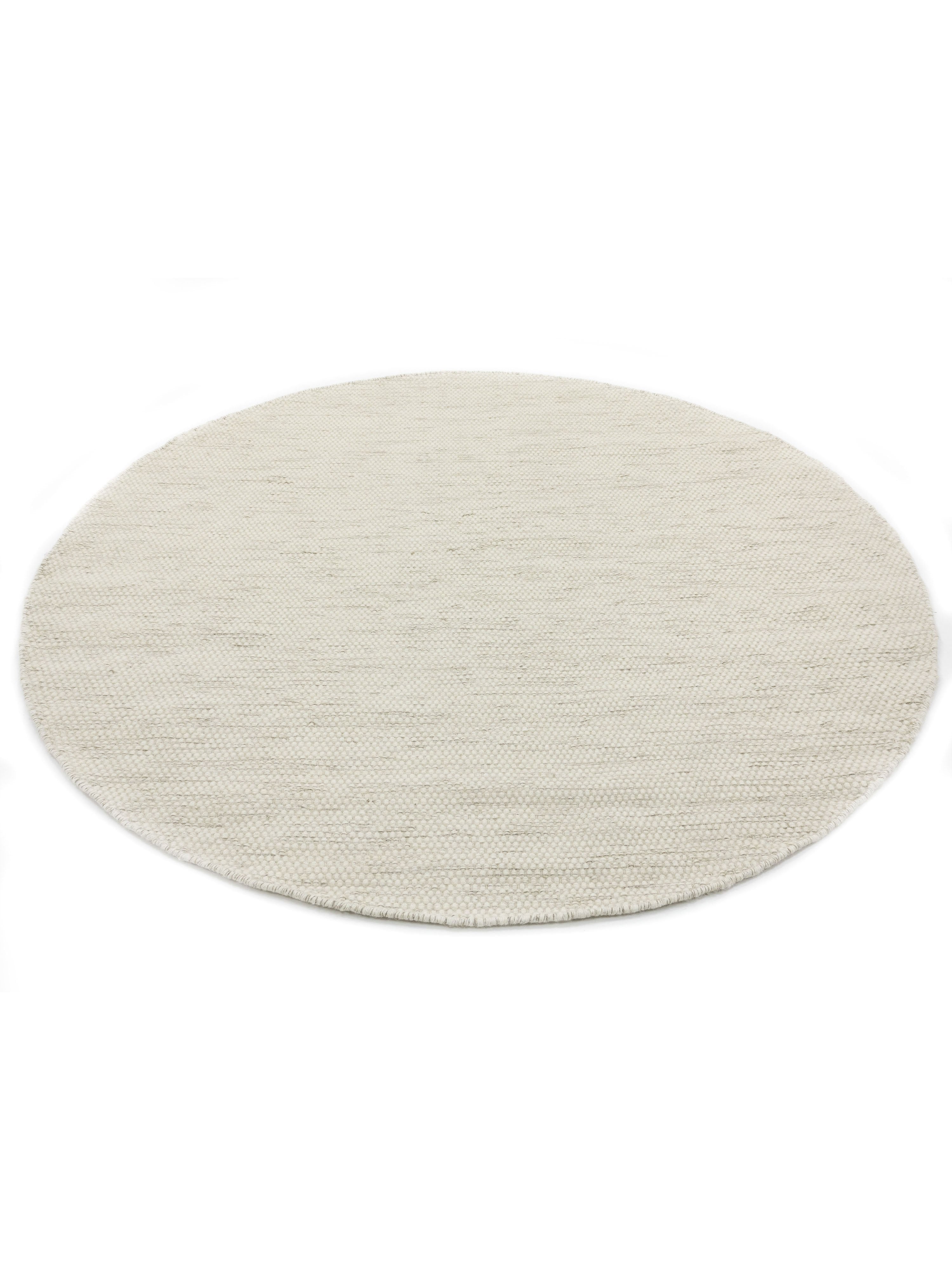 Rond vloerkleed MOMO Rugs Teppe White Naturel