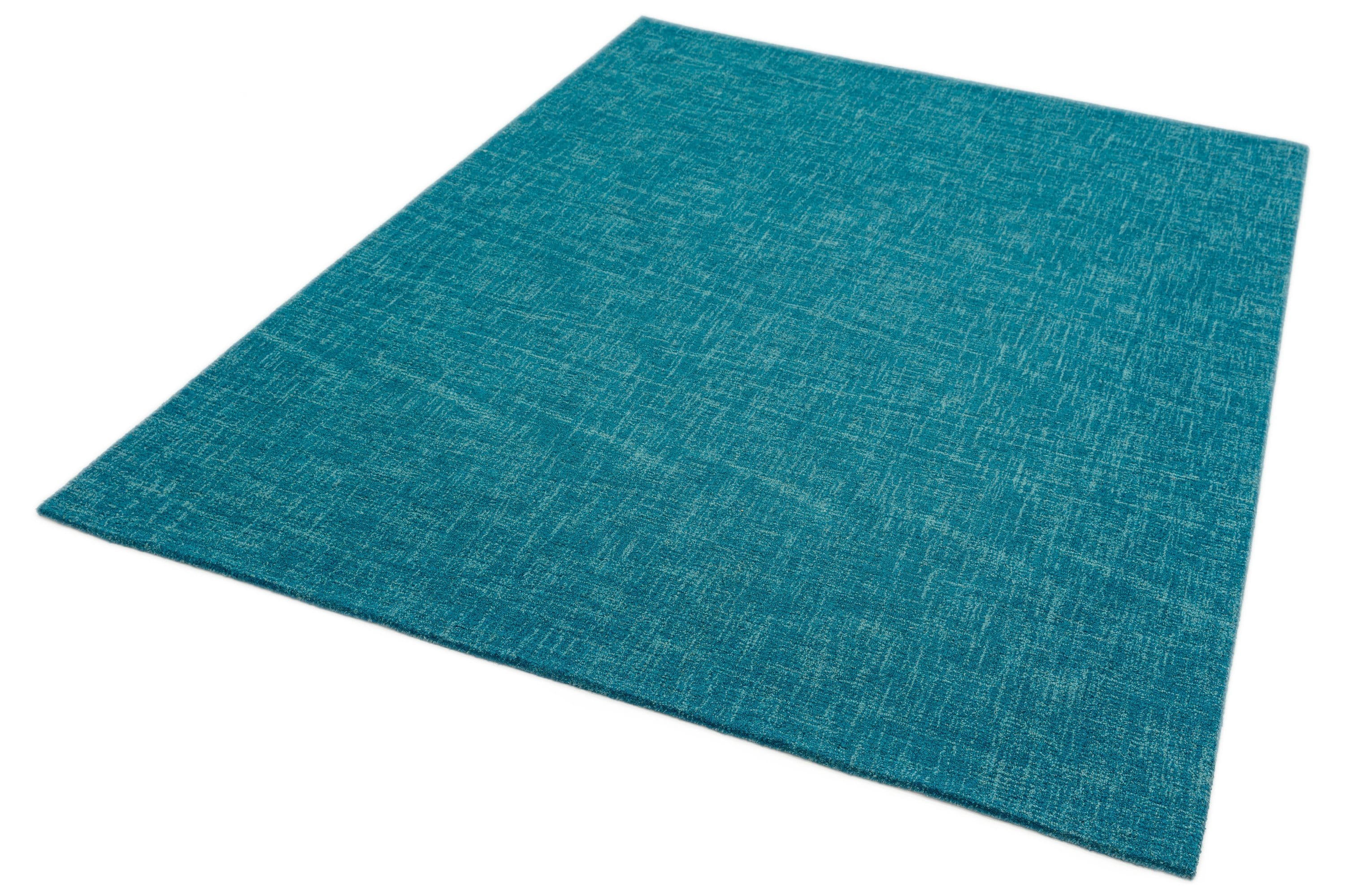 Laagpolig vloerkleed Easy Living Tweed Rug Teal