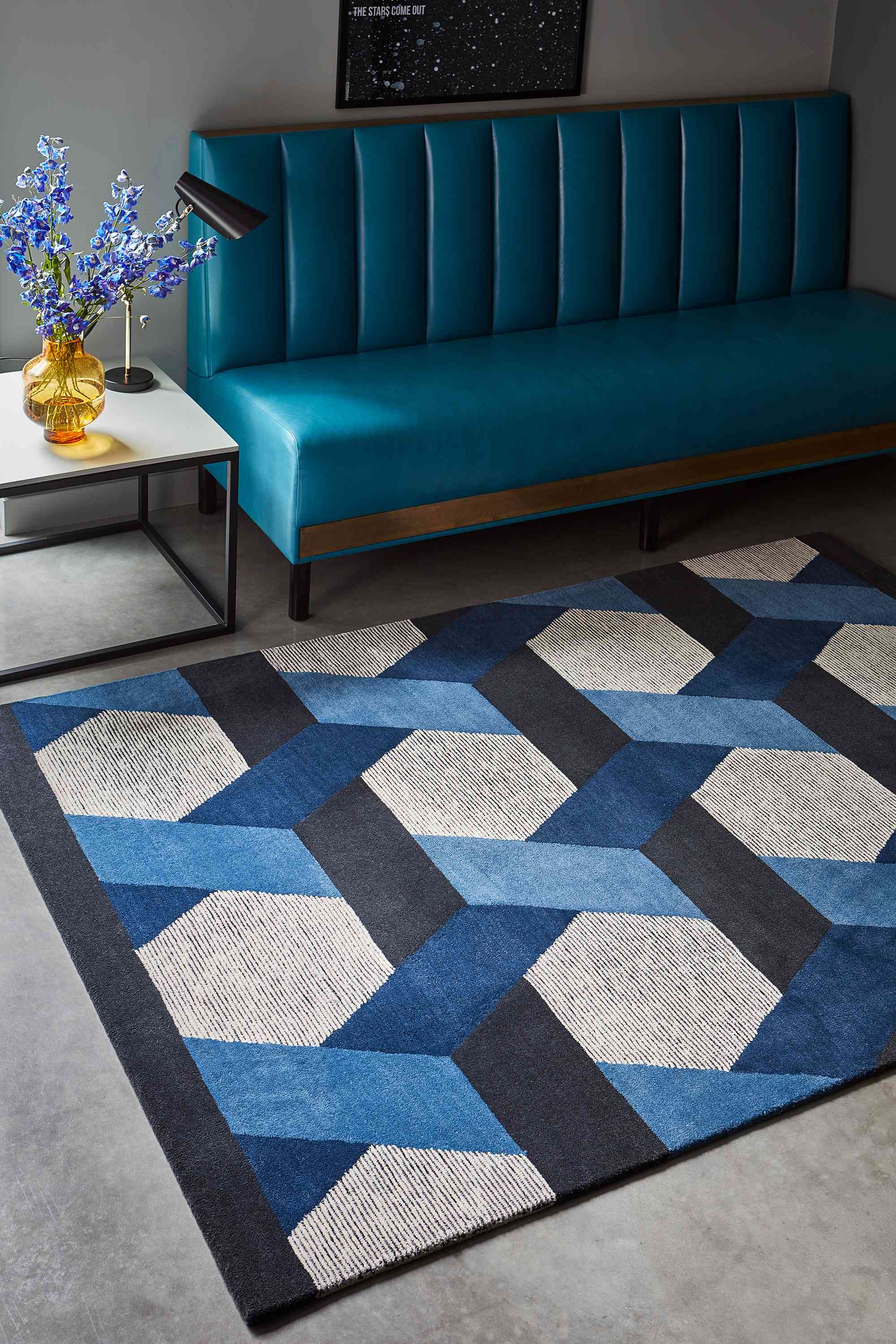 Laagpolig vloerkleed Easy Living Camden Rug Blue