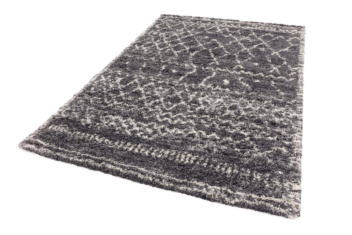 Hoogpolig vloerkleed Easy Living Alto Rug al05 Grey Cream