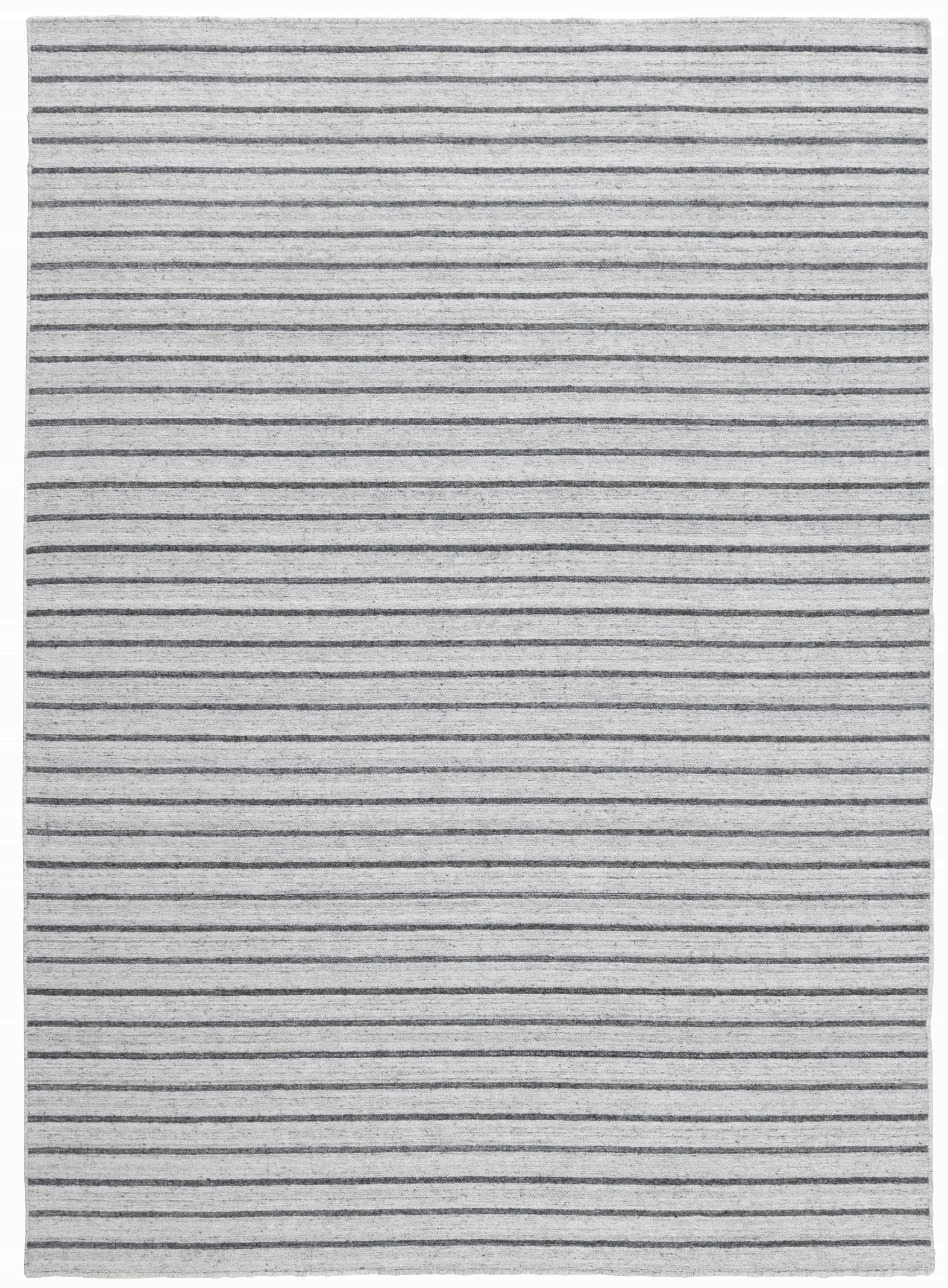 Laagpolig vloerkleed MOMO Rugs Nouveau Stripes Silver Dark Grey