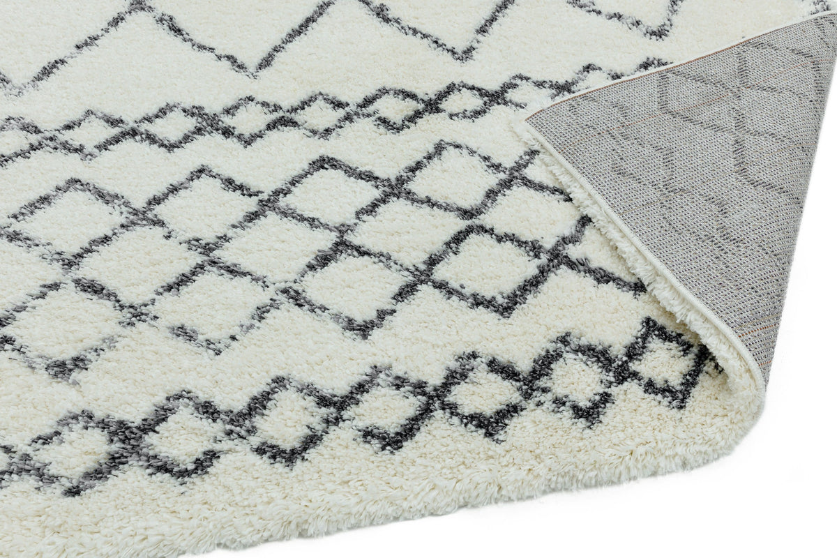 Hoogpolig vloerkleed Rugestiq Alto Rug al02 Cream Grey