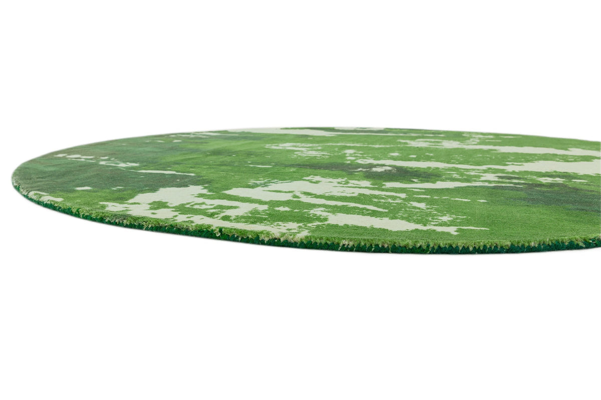 Laagpolig vloerkleed Easy Living Saturn Rug Green Circle