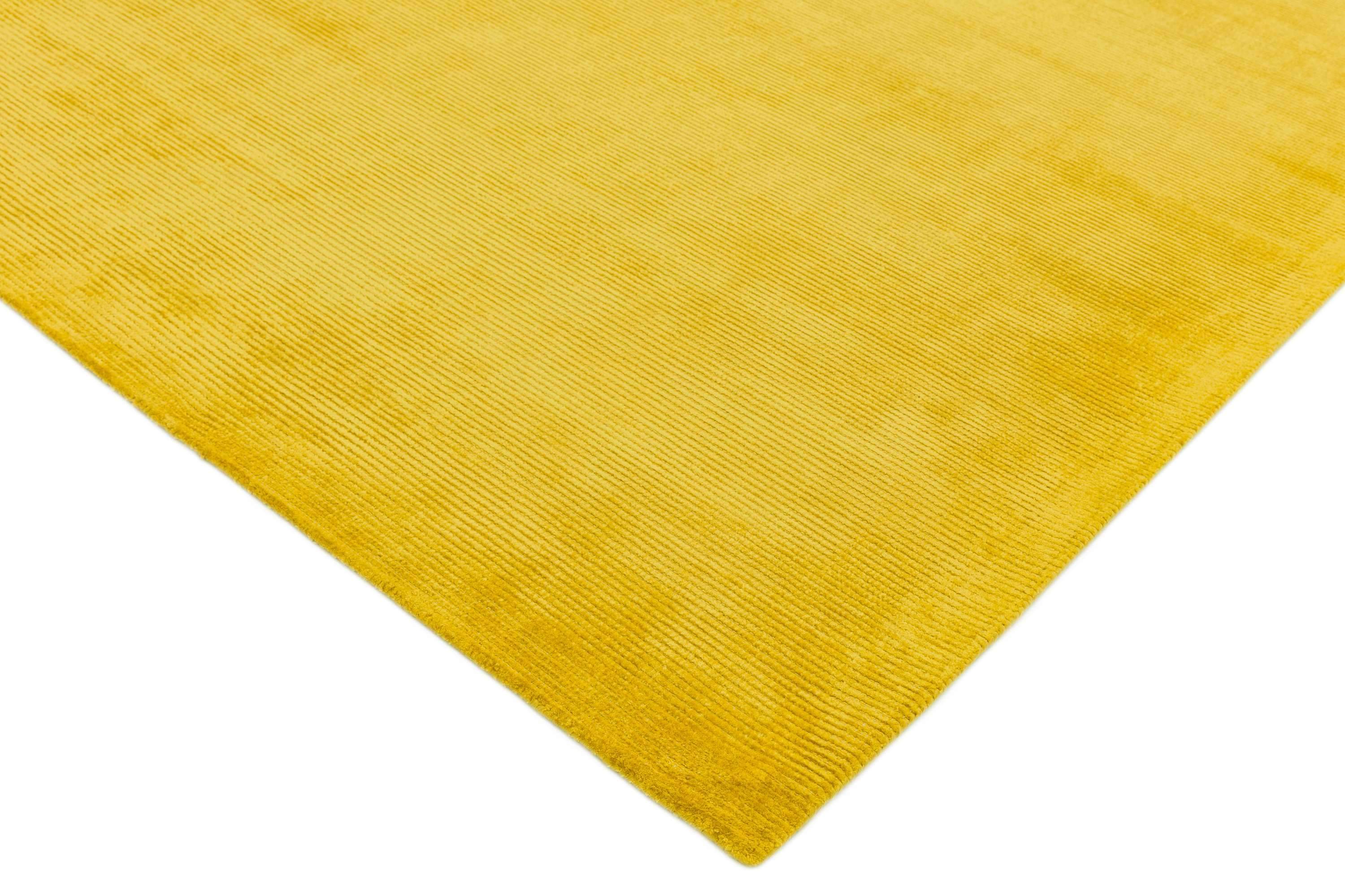 Laagpolig vloerkleed Easy Living Reko Rug Mustard