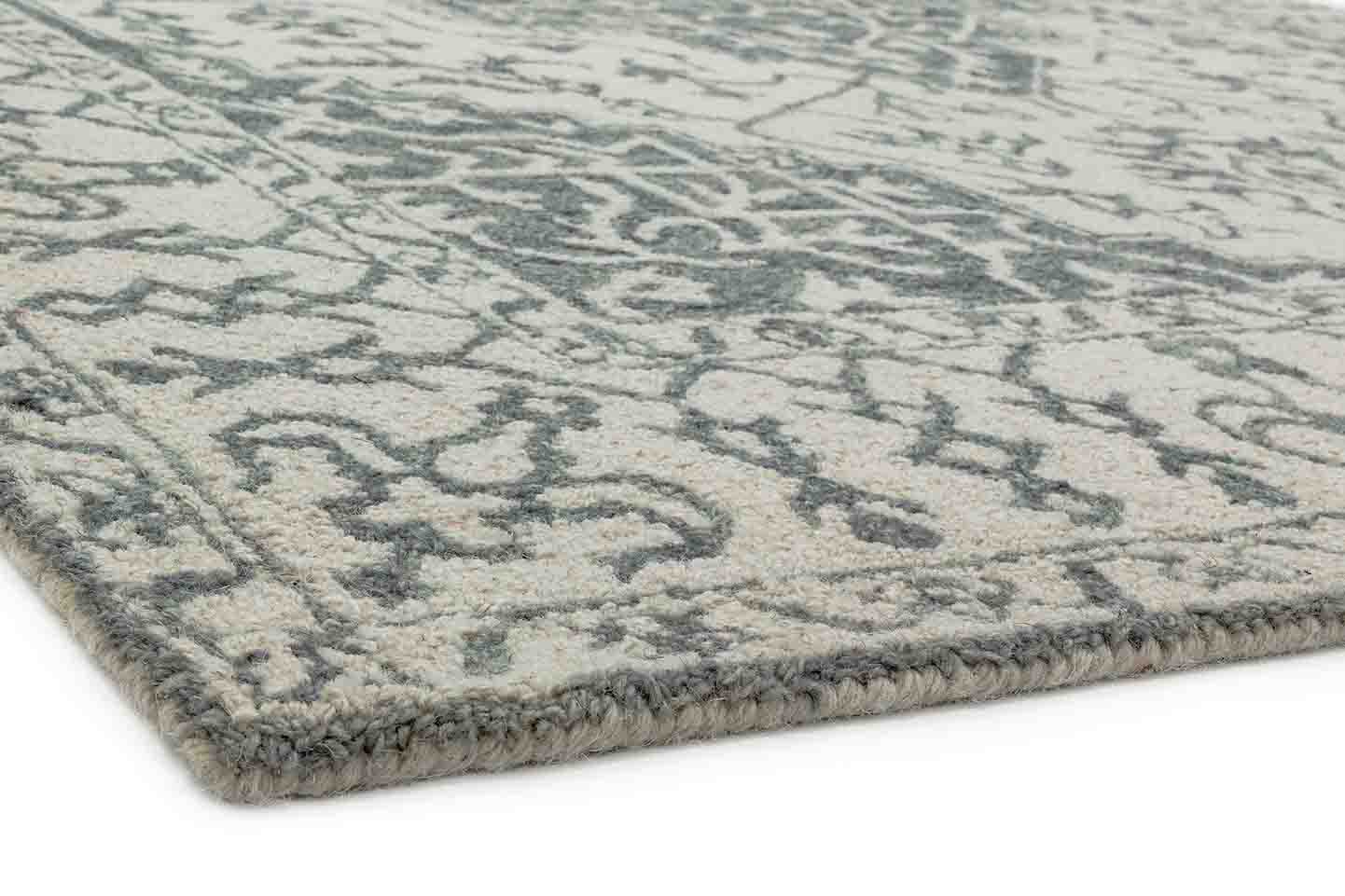 Vintage look vloerkleed Easy Living Bronte Fine Loop Rug Silver Grey