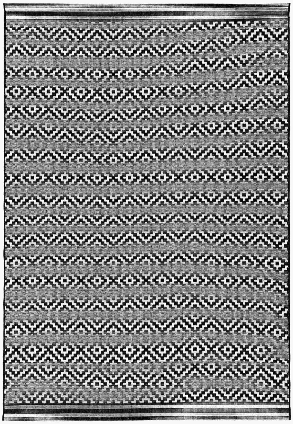 Laagpolig vloerkleed Easy Living Patio Diamond Mono