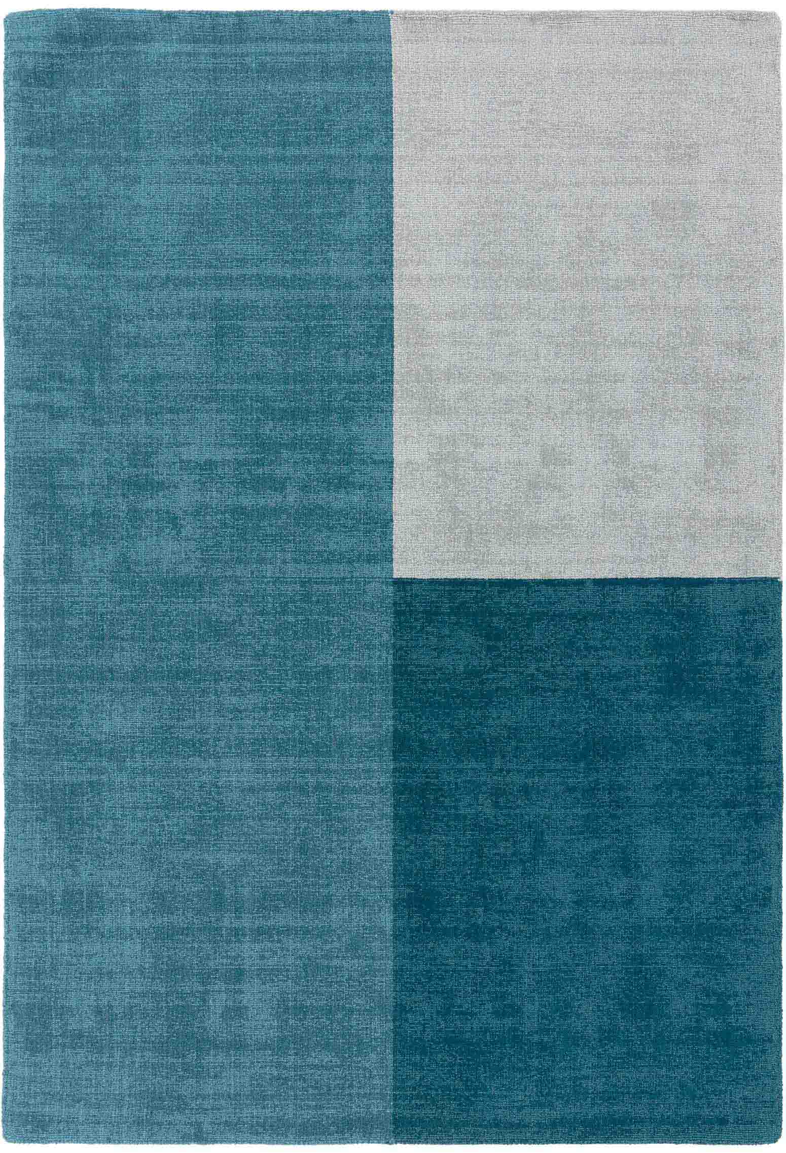 Laagpolig vloerkleed Easy Living Blox Rug Teal