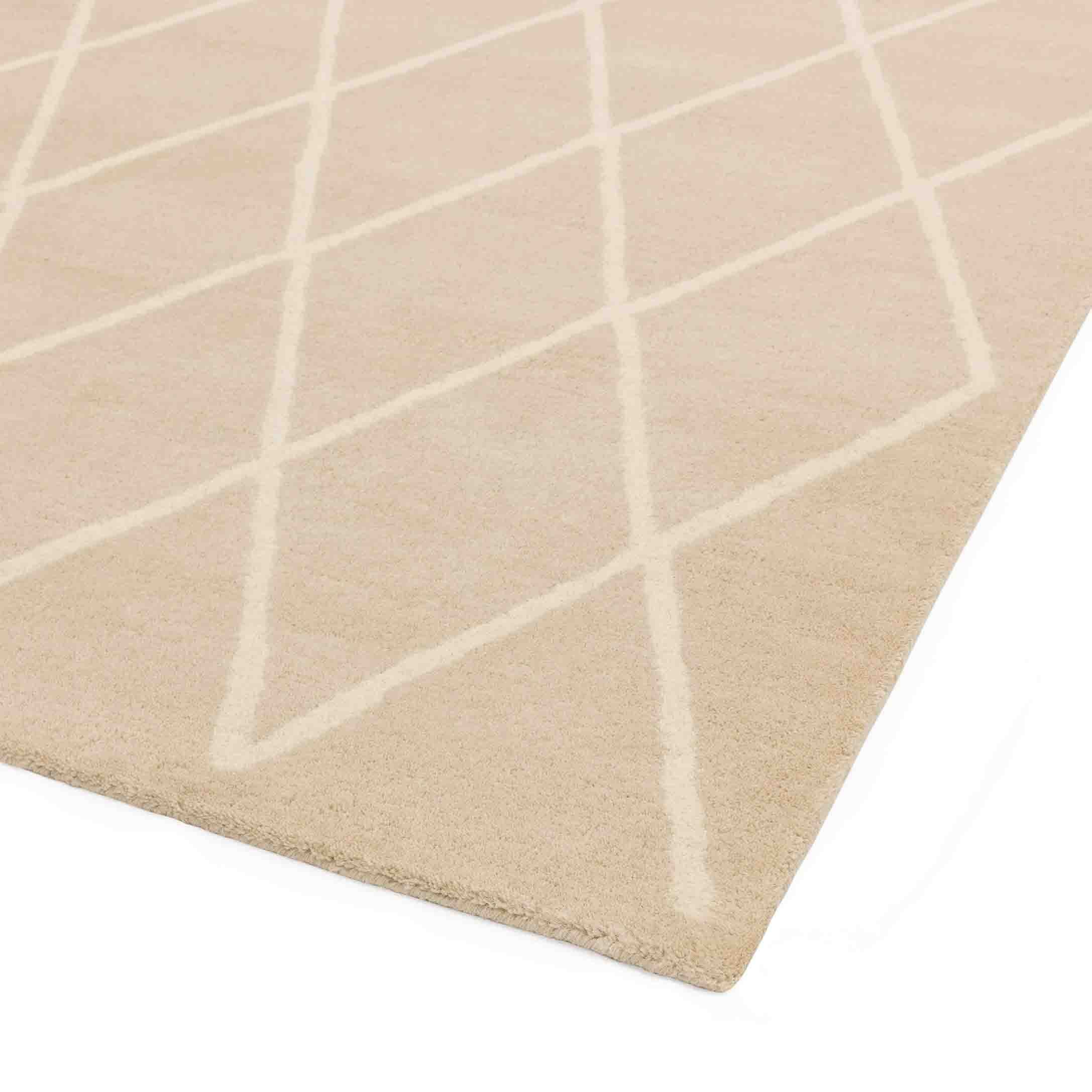 Laagpolig vloerkleed Easy Living Albany Diamond Sand