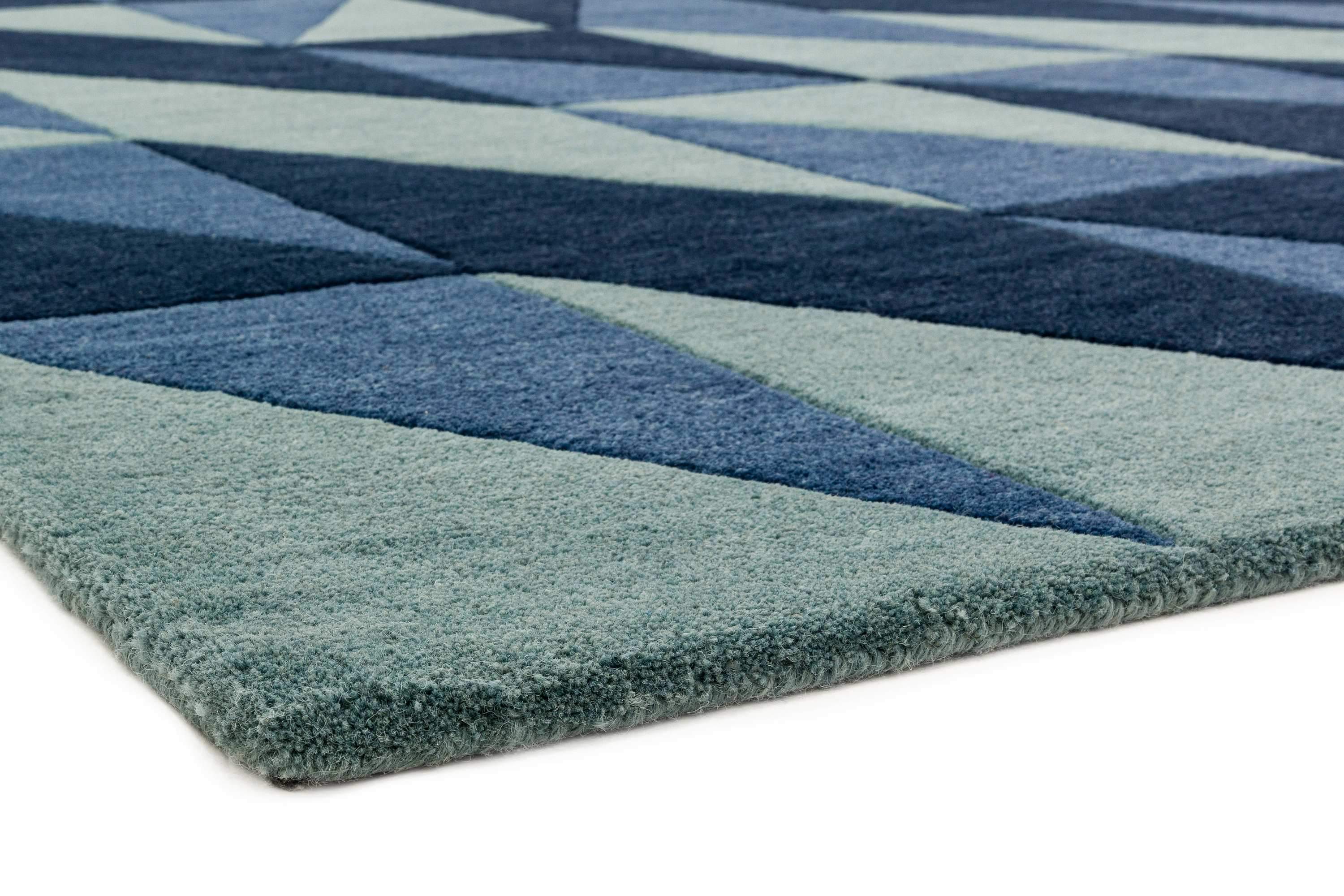 Laagpolig vloerkleed Easy Living Reef Flag Blue