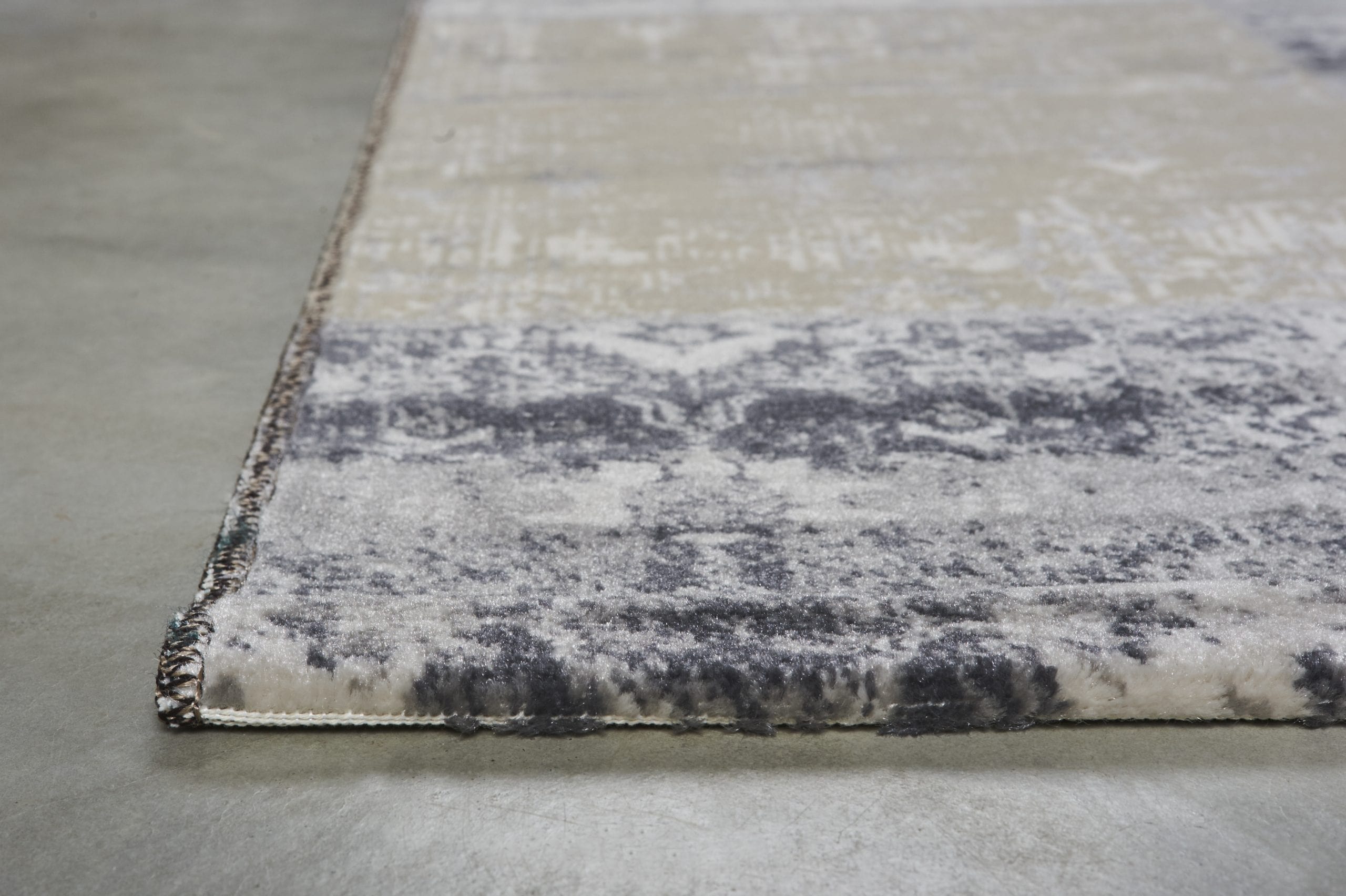 Vloerkleed Lifa Living Vintage Patch Dark Grey
