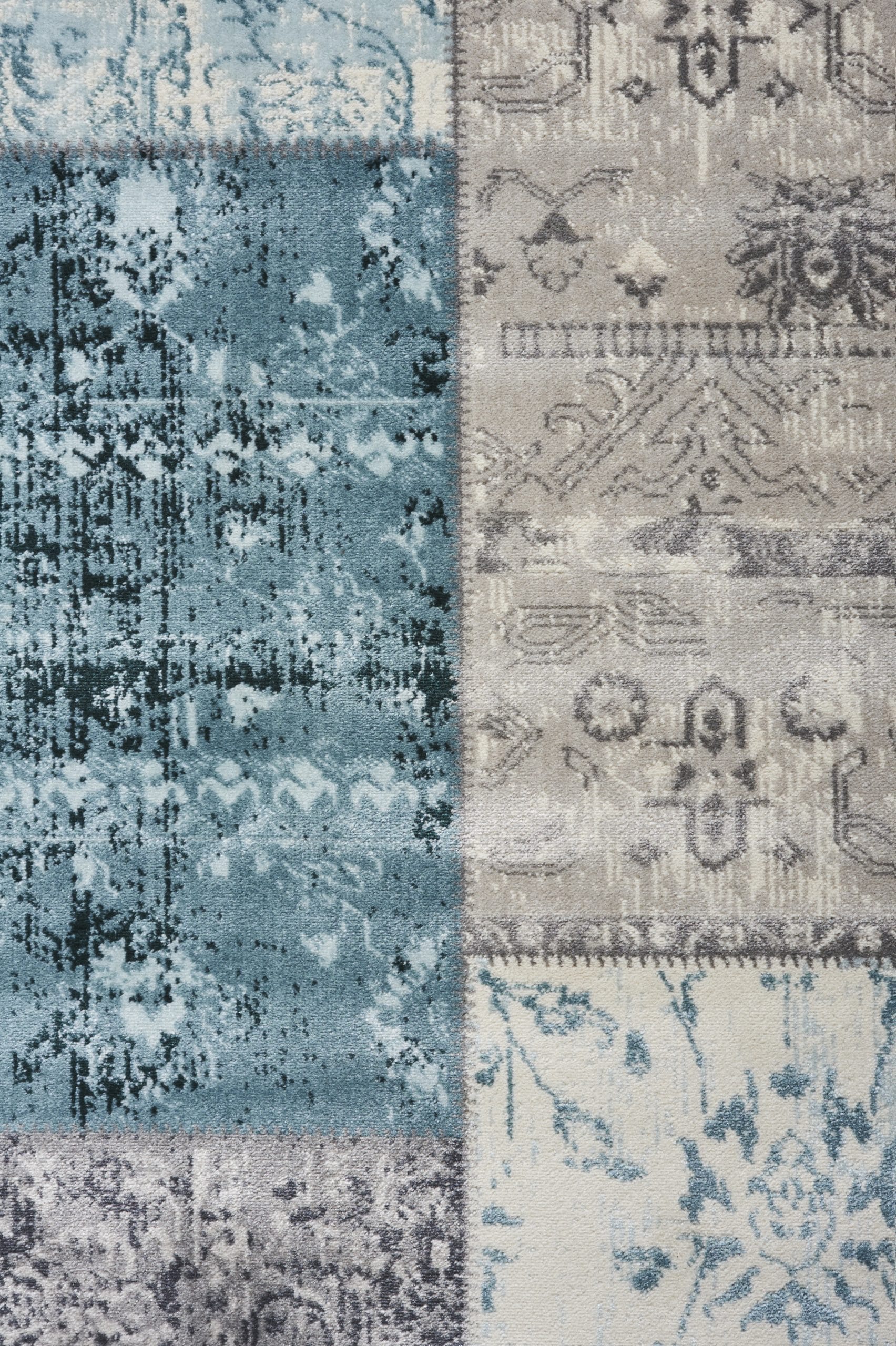 Vloerkleed Lifa Living CPV Dark Grey Blue 1