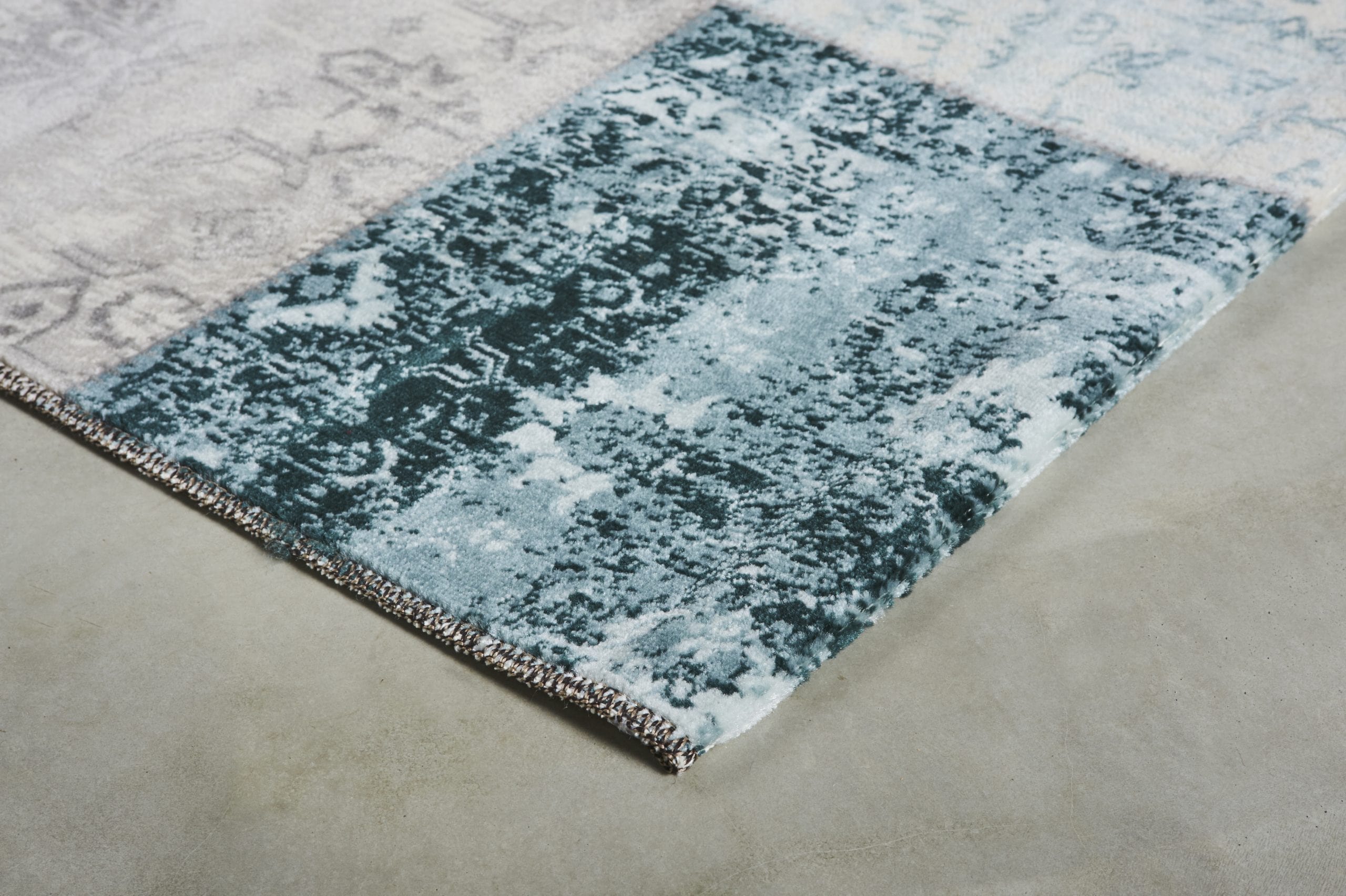 Vloerkleed Lifa Living CPV Dark Grey Blue 1