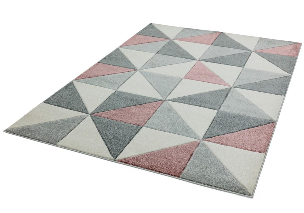 Laagpolig vloerkleed Easy Living Sketch Cubic Pink