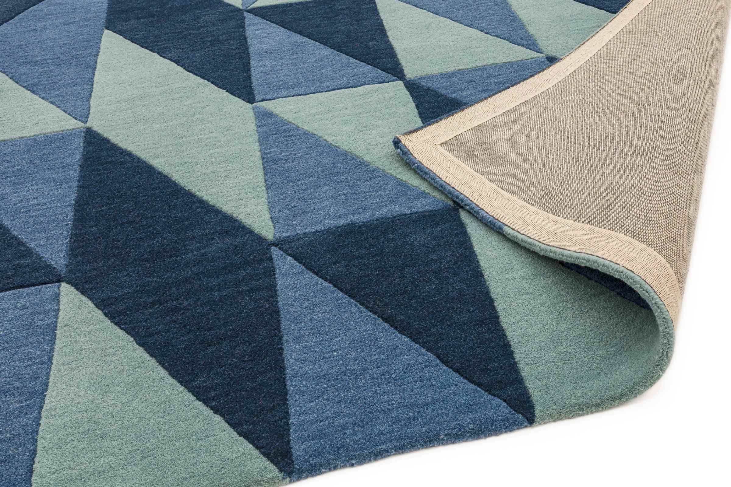 Laagpolig vloerkleed Easy Living Reef Flag Blue