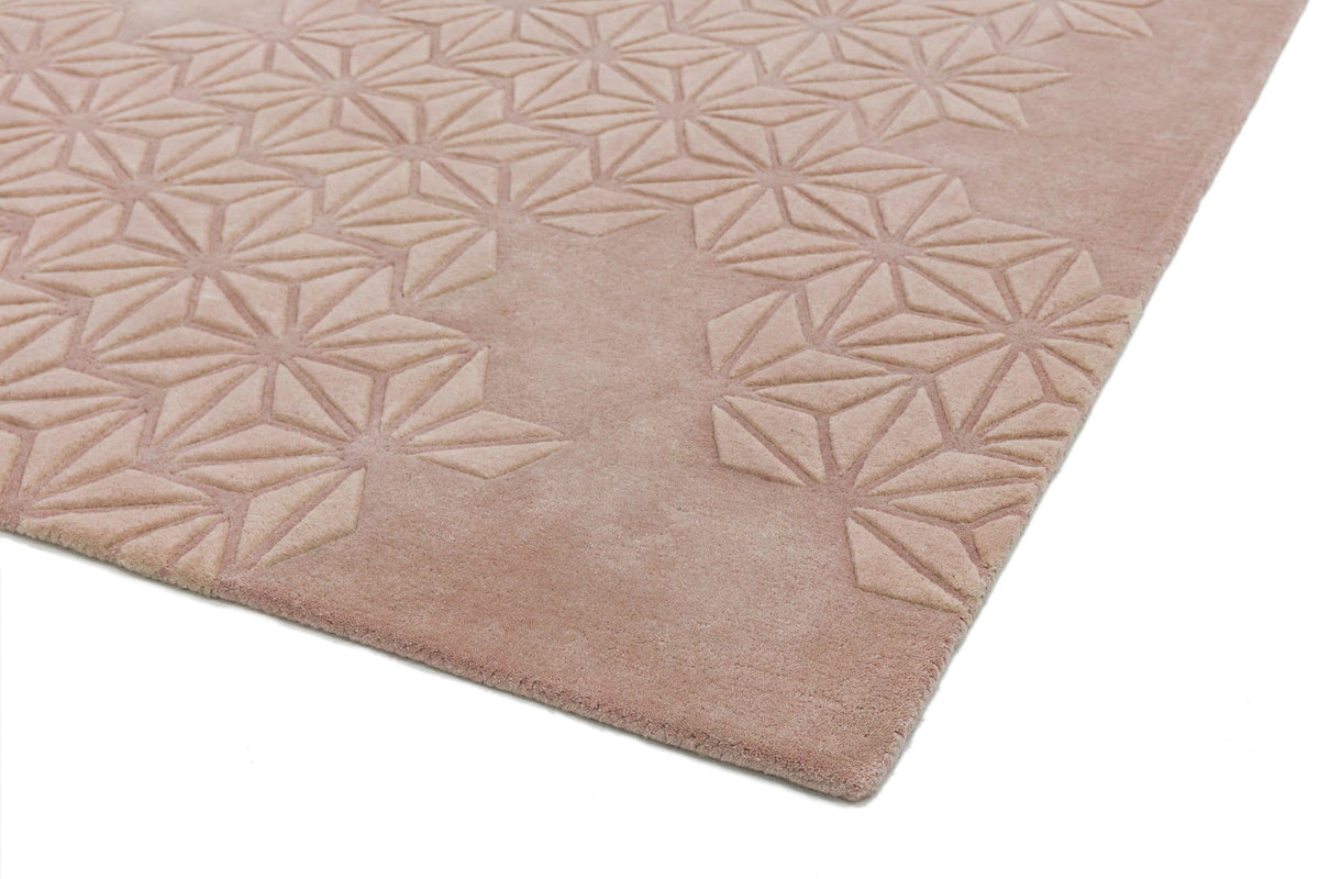 Laagpolig vloerkleed Easy Living Starburst Rug Pink