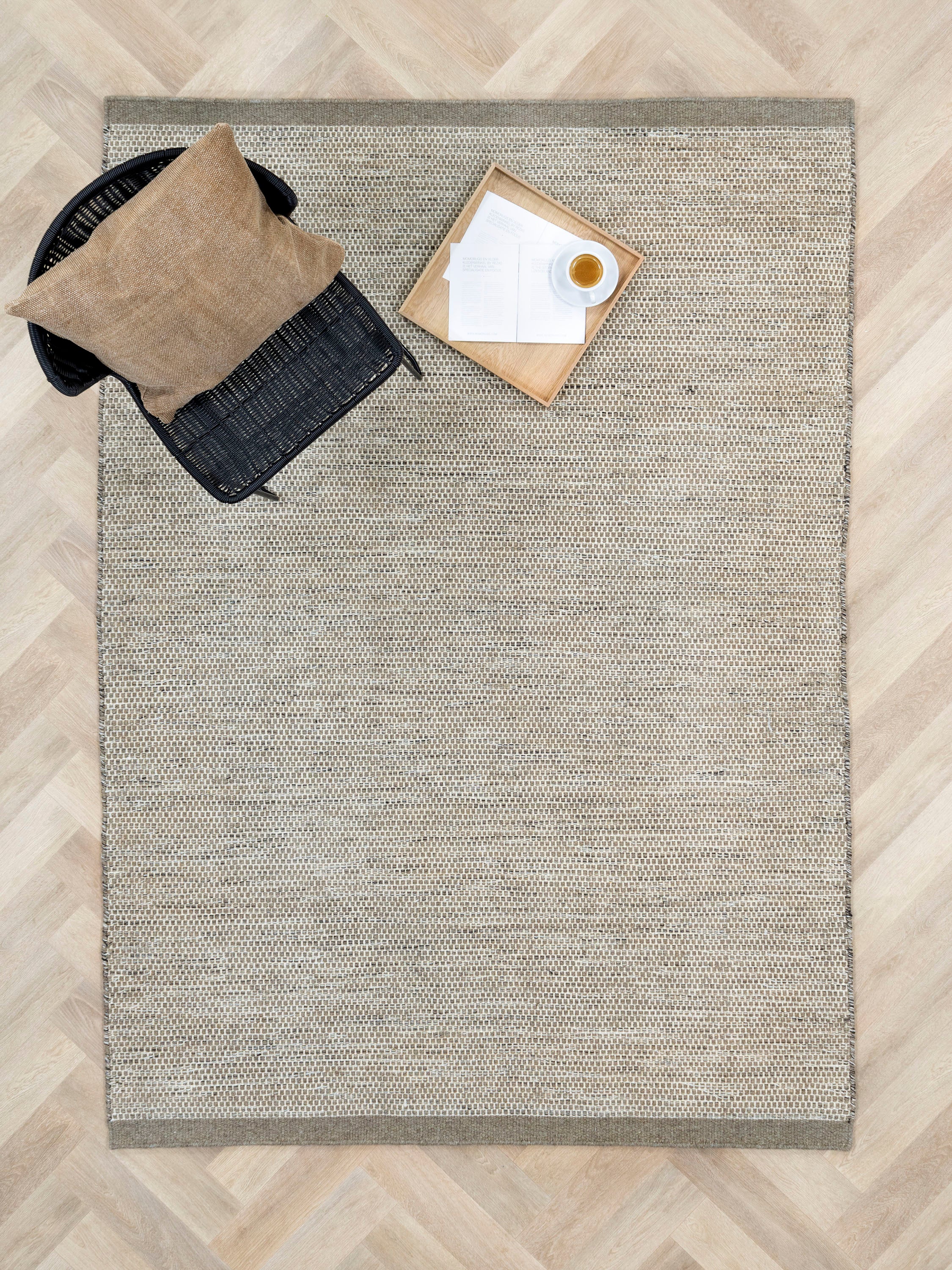 Laagpolig vloerkleed MOMO Rugs Teppe Grey White