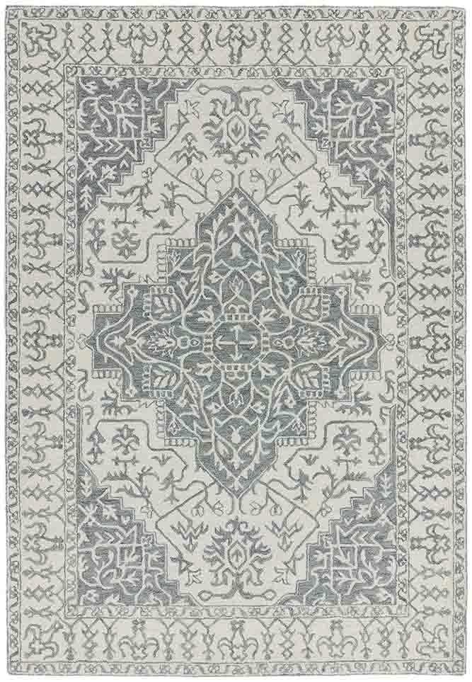 Vintage look vloerkleed Easy Living Bronte Fine Loop Rug Silver Grey