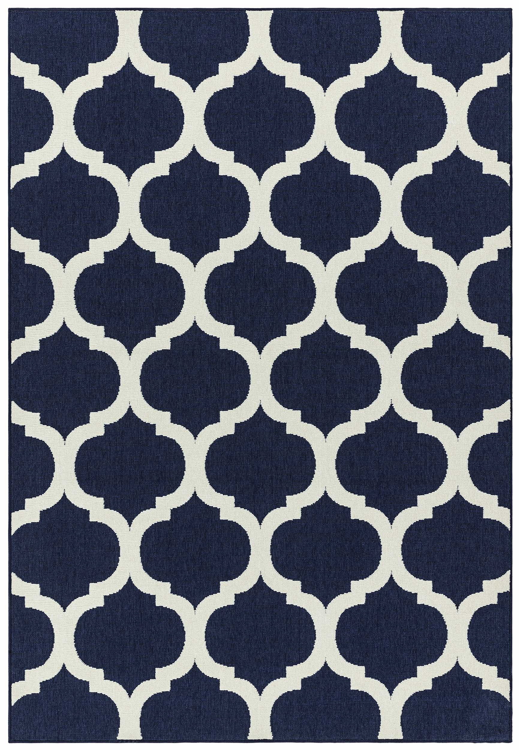 Vloerkleed Easy Living Antibes Blue Trellis