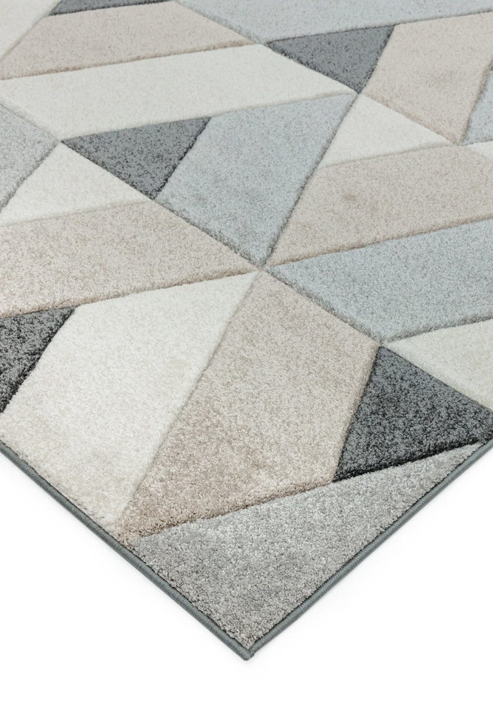 Laagpolig vloerkleed Easy Living Sketch Rhombus Grey