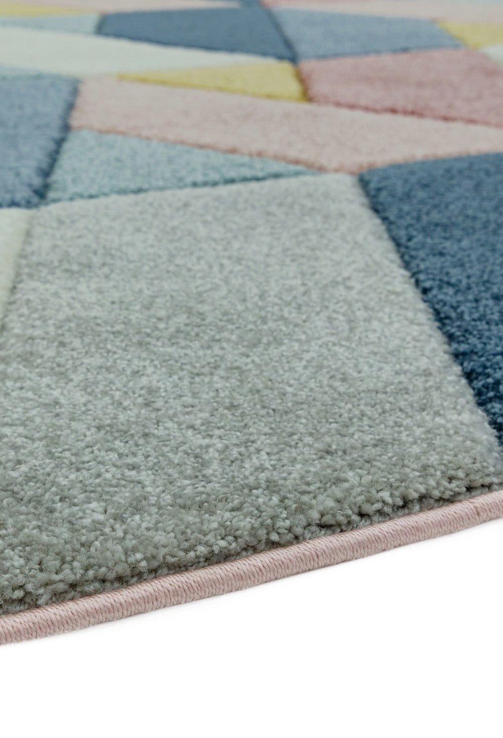 Laagpolig vloerkleed Easy Living Sketch Rhombus Multi