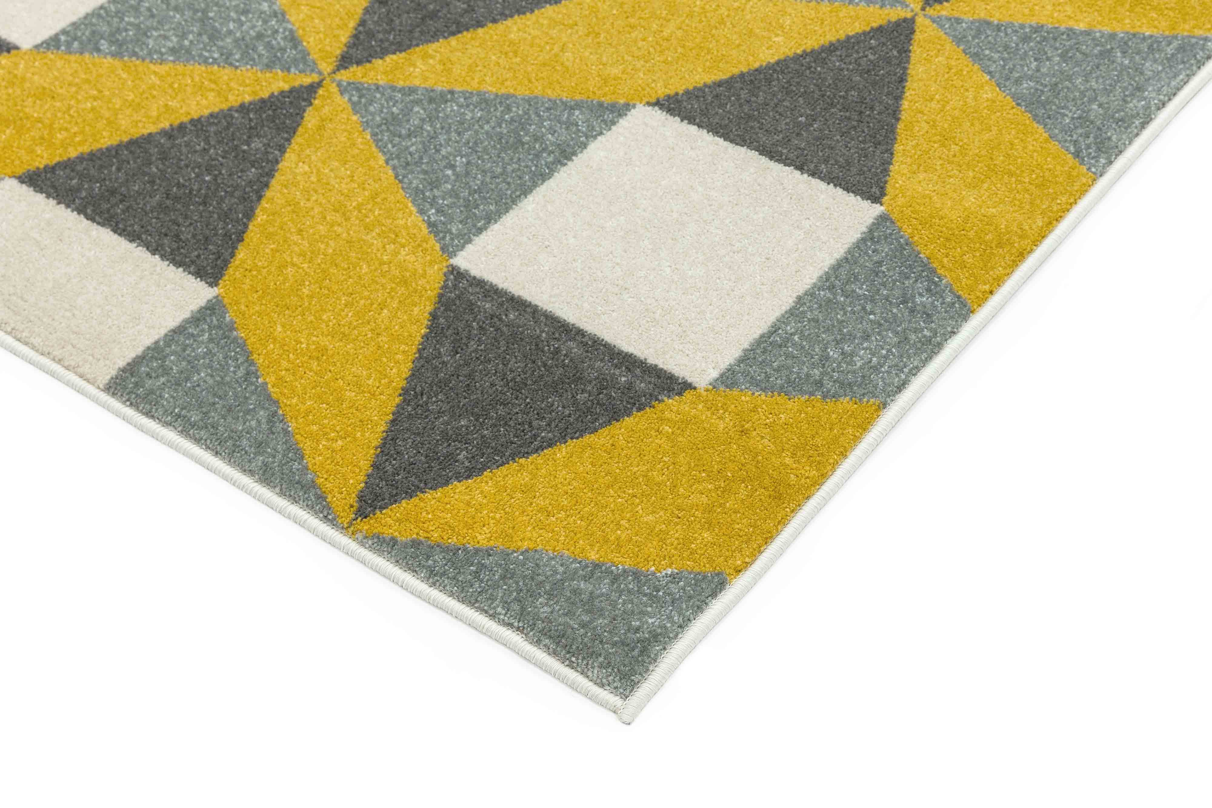 Laagpolig vloerkleed Easy Living colt-fan-mustard