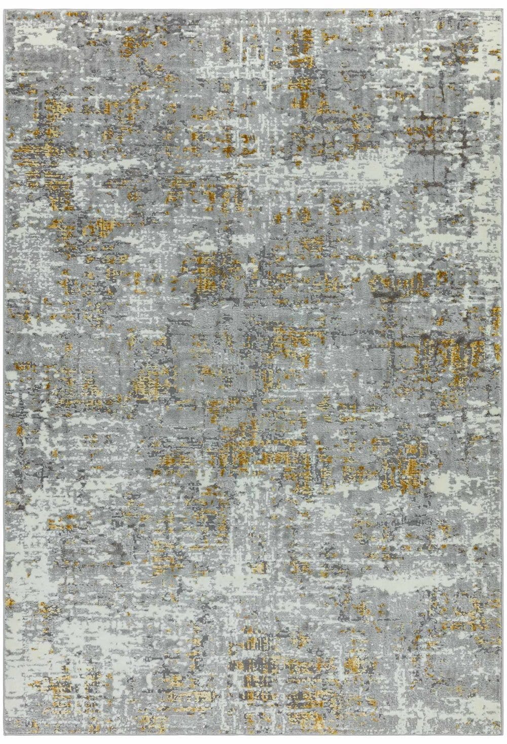 Laagpolig vloerkleed Easy Living Orion or07 Abstract Yellow