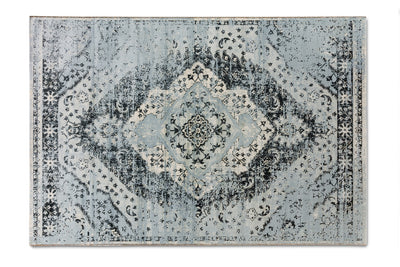 Vloerkleed Lifa Living Aqua Kim - Blauw/Licht Blauw