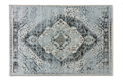 Vloerkleed Lifa Living Aqua Kim - Blauw/Licht Blauw