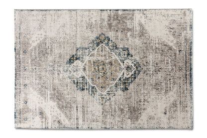 Vloerkleed Lifa Living Aqua Dinh - Beige/Donkerblauw