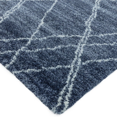 Vloerkleed Rugestiq Alto blauw & crème AL01 – foto 4