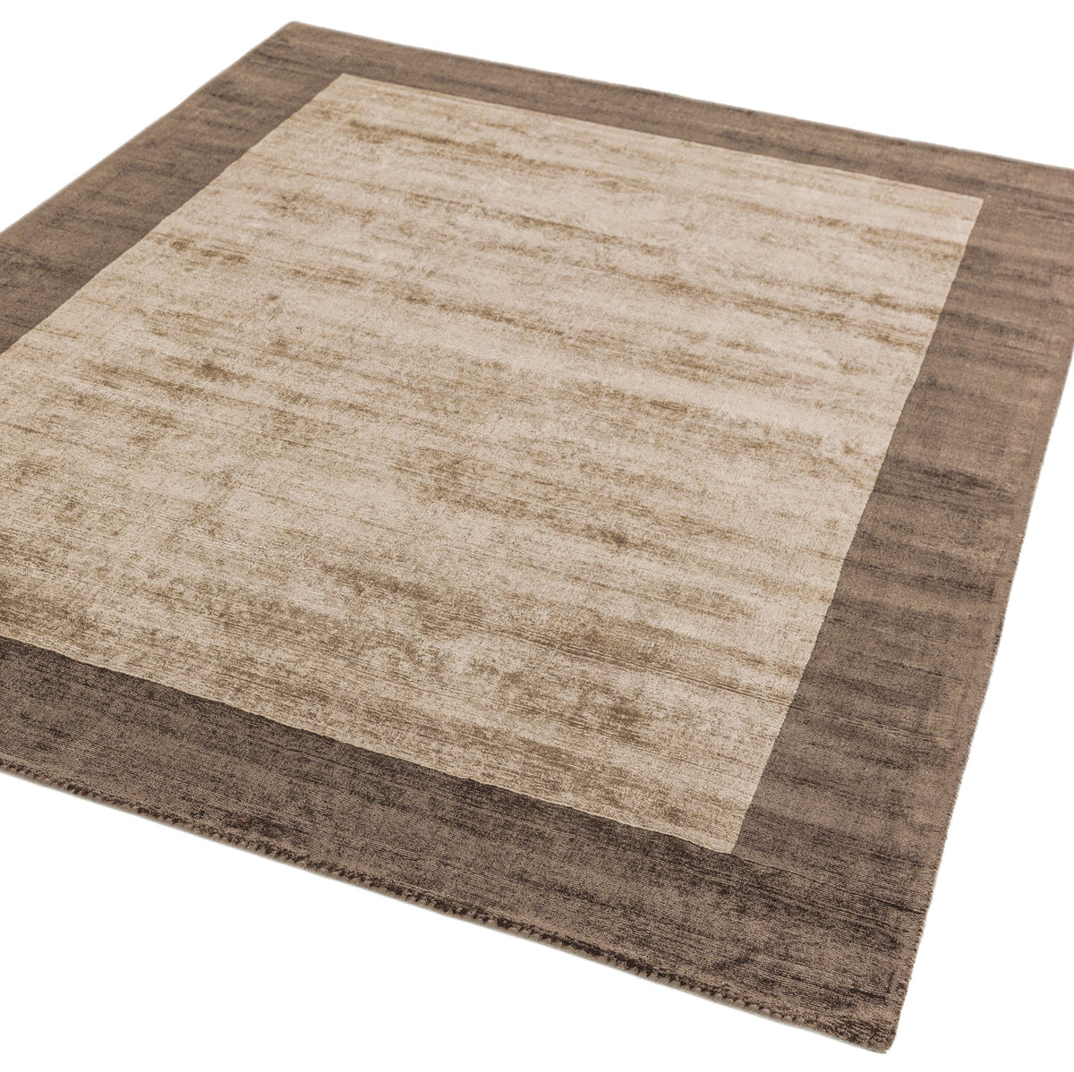 Laagpolig vloerkleed Easy Living Blade Border Rug Choco Mocha – leveranciersfoto