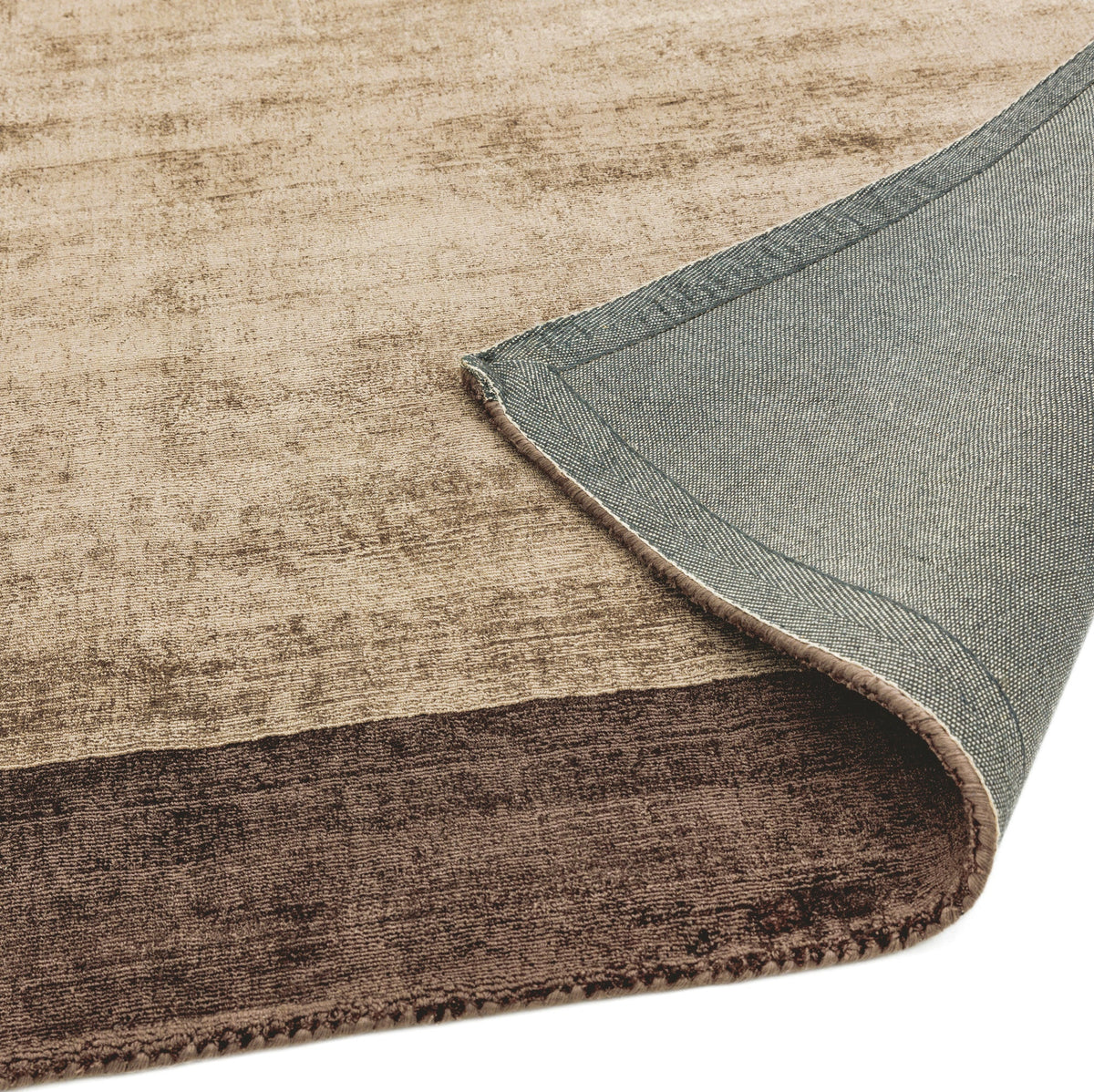 Laagpolig vloerkleed Easy Living Blade Border Rug Choco Mocha – leveranciersfoto