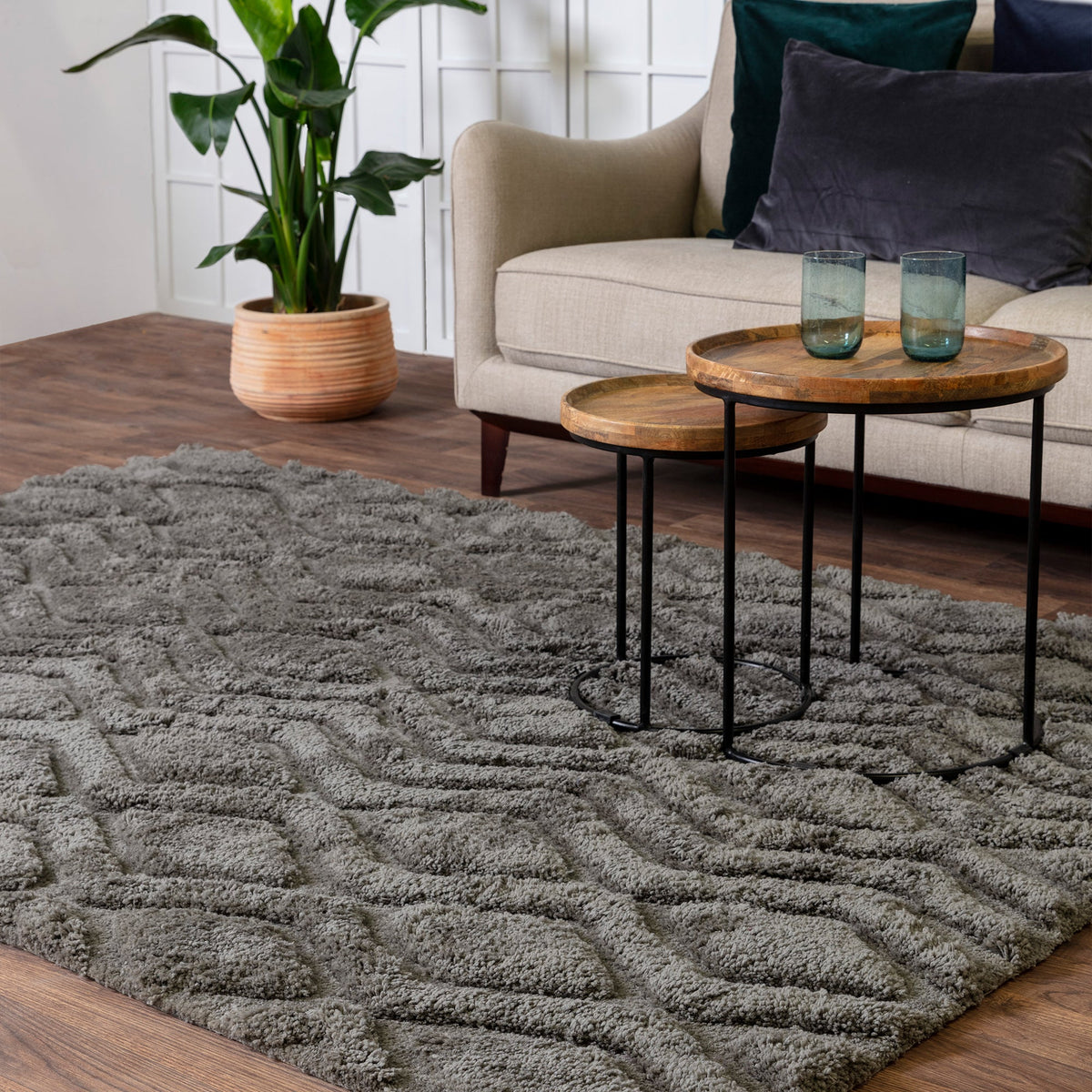 Vloerkleed Rugestiq Harrison antraciet – foto 2