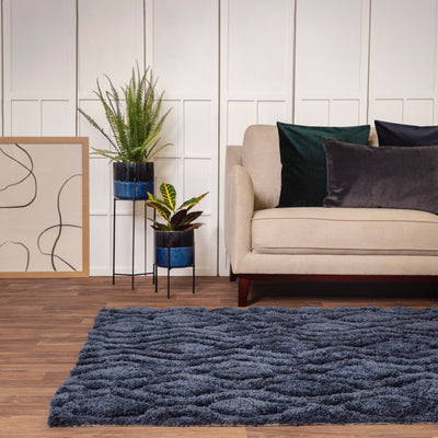 Vloerkleed Rugestiq Harrison donkerblauw – foto 2