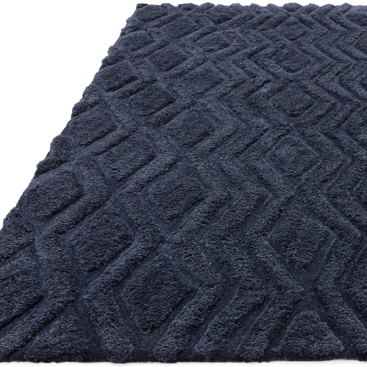 Vloerkleed Rugestiq Harrison donkerblauw – foto 3